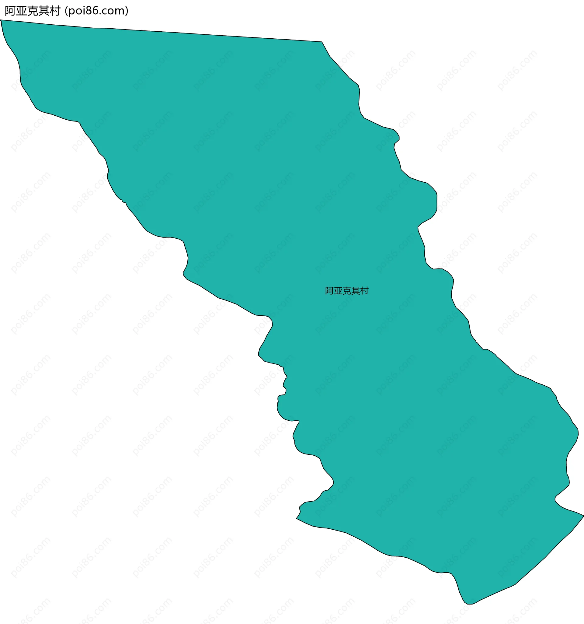 阿亚克其村边界地图