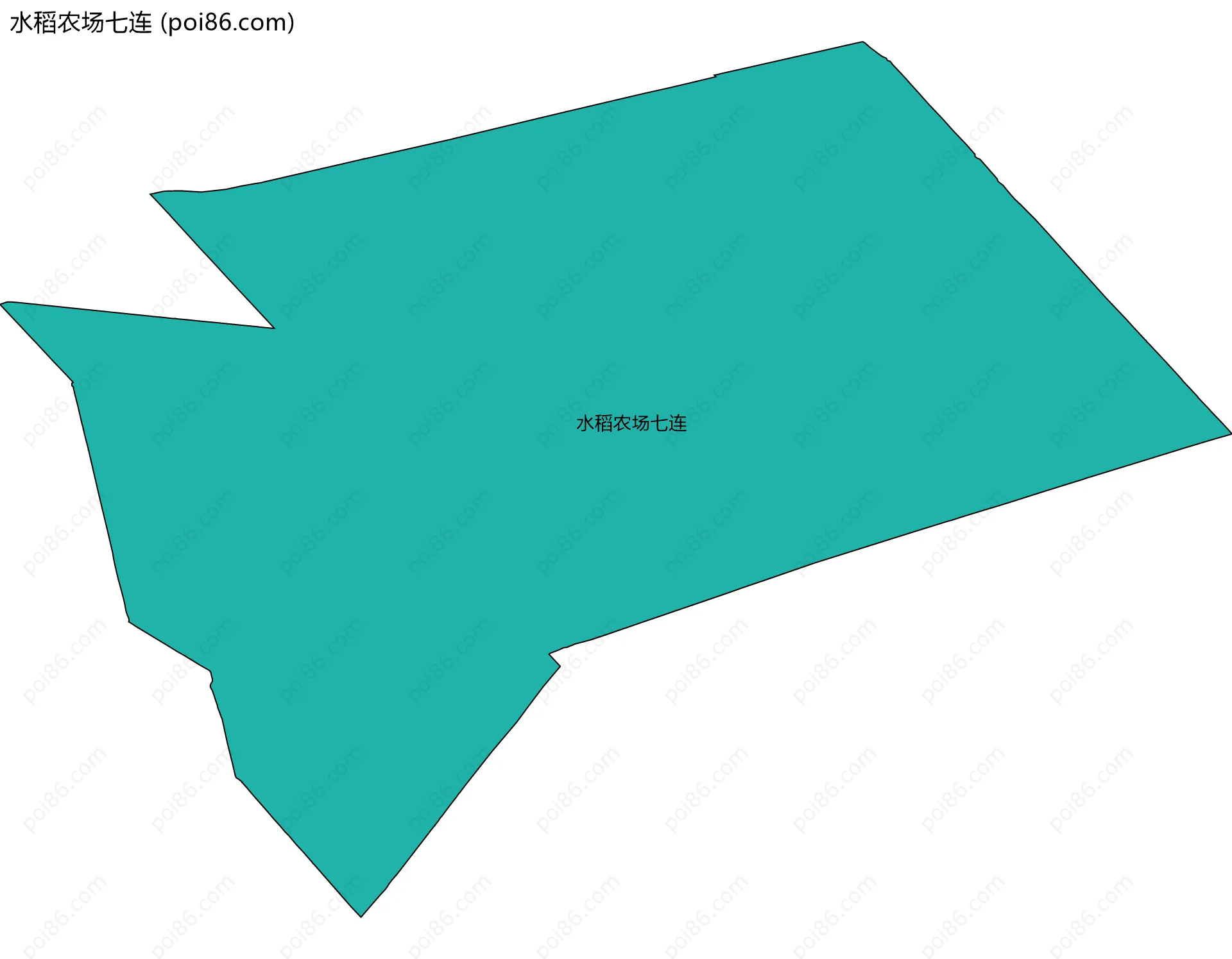 水稻农场七连边界地图