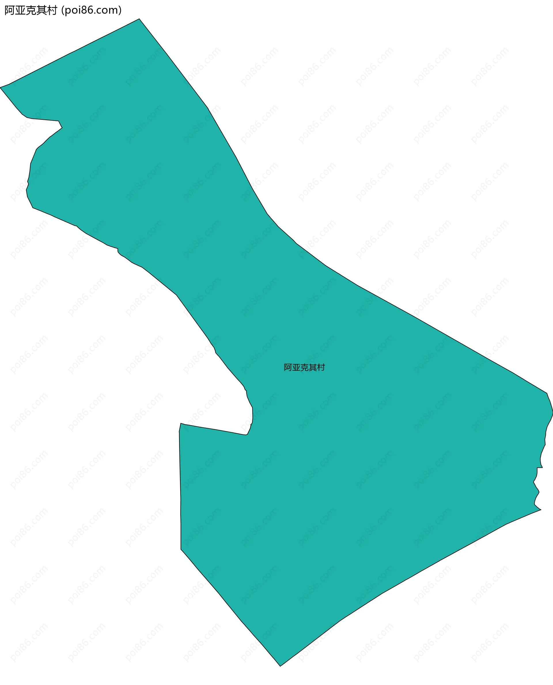 阿亚克其村边界地图