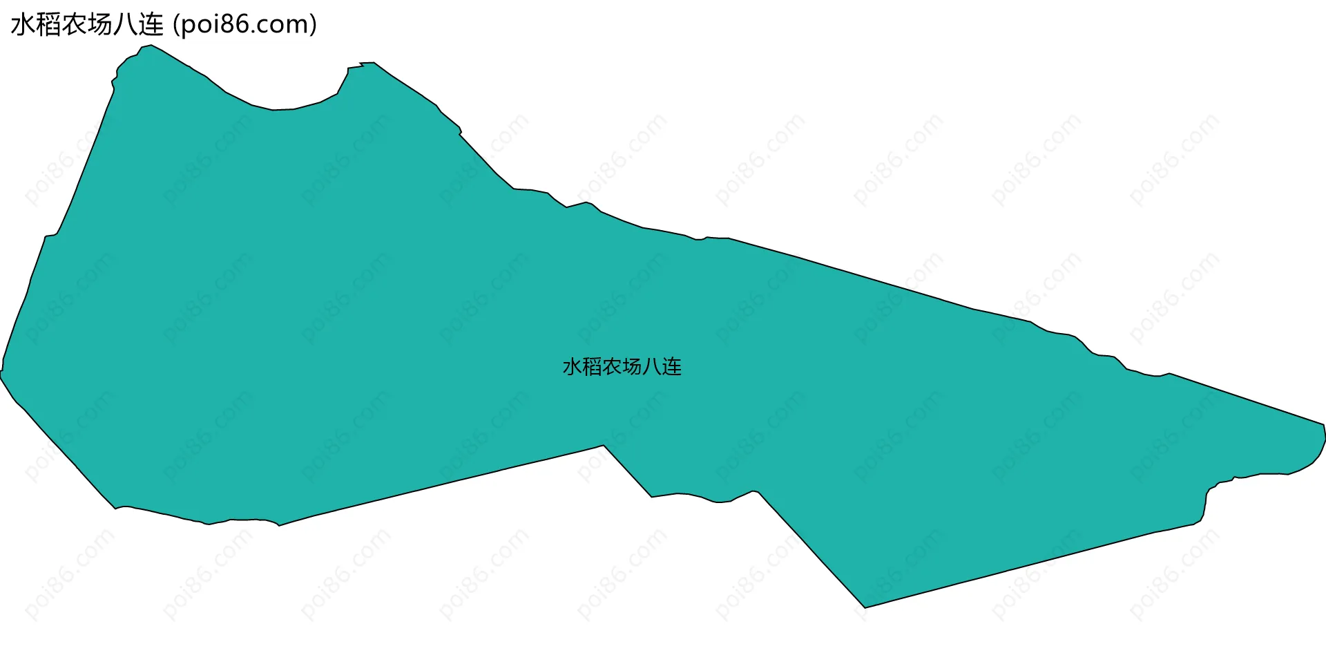 水稻农场八连边界地图