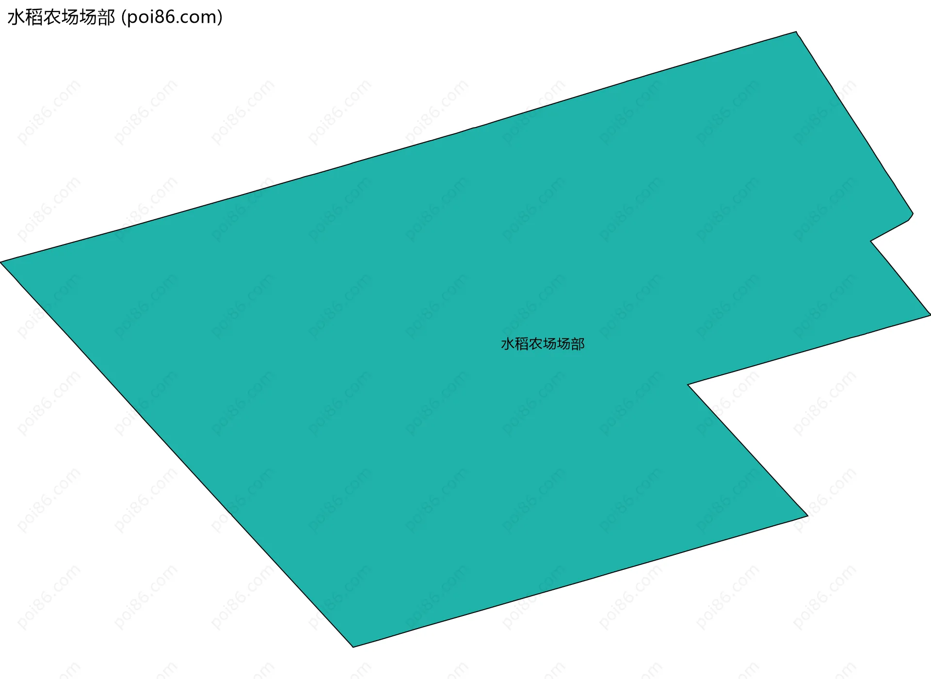 水稻农场场部边界地图