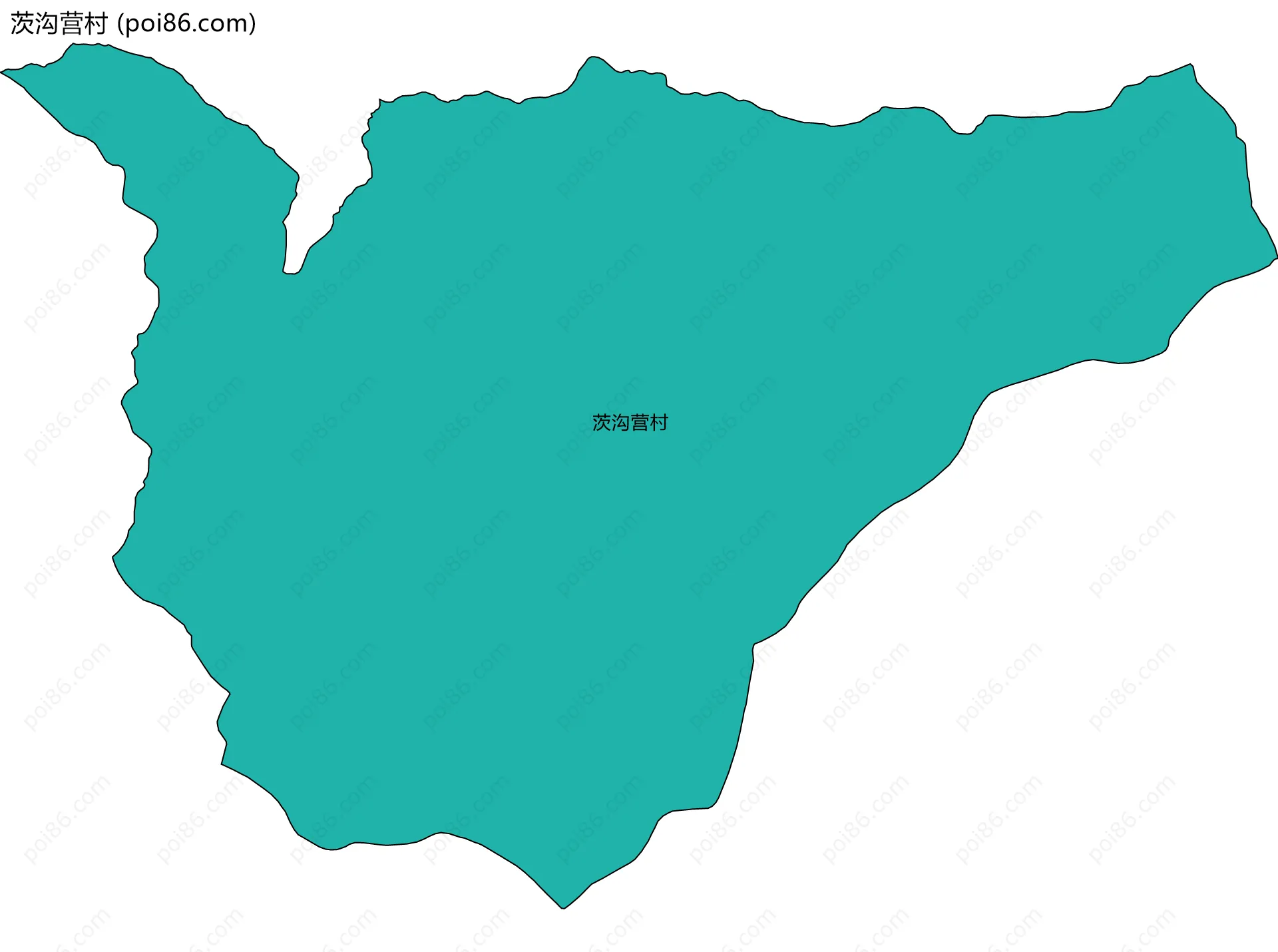 茨沟营村边界地图