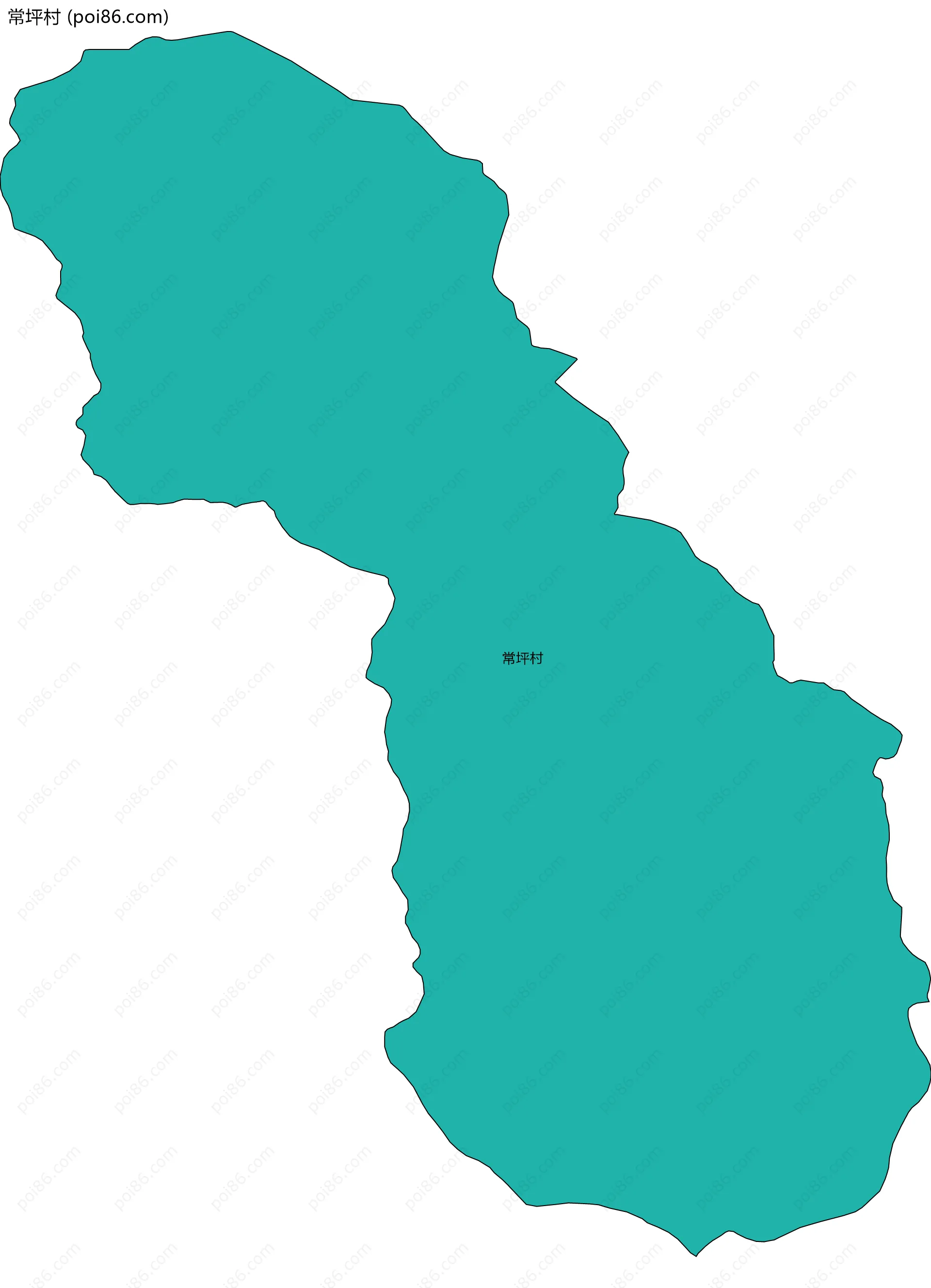 常坪村边界地图