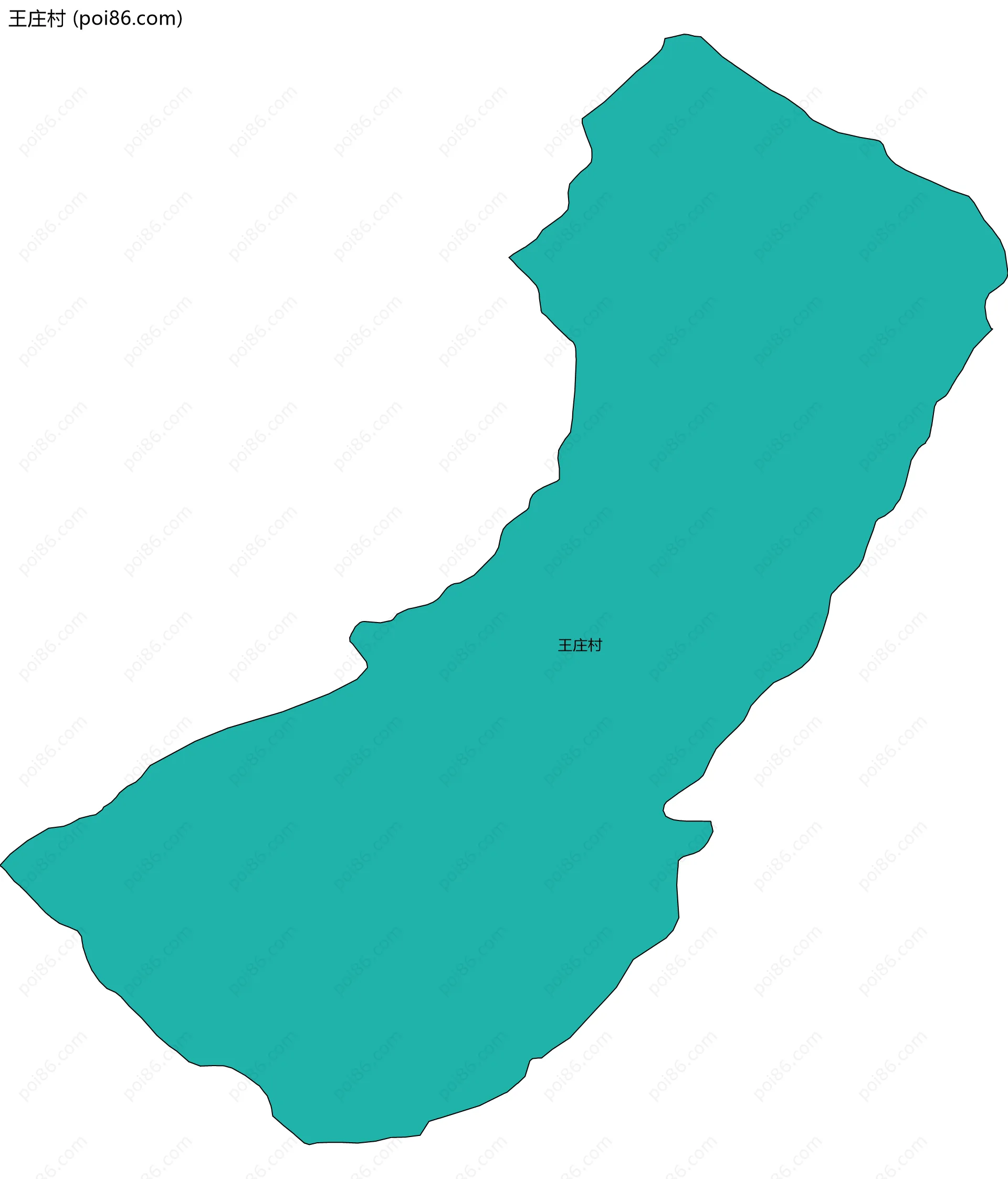 王庄村边界地图