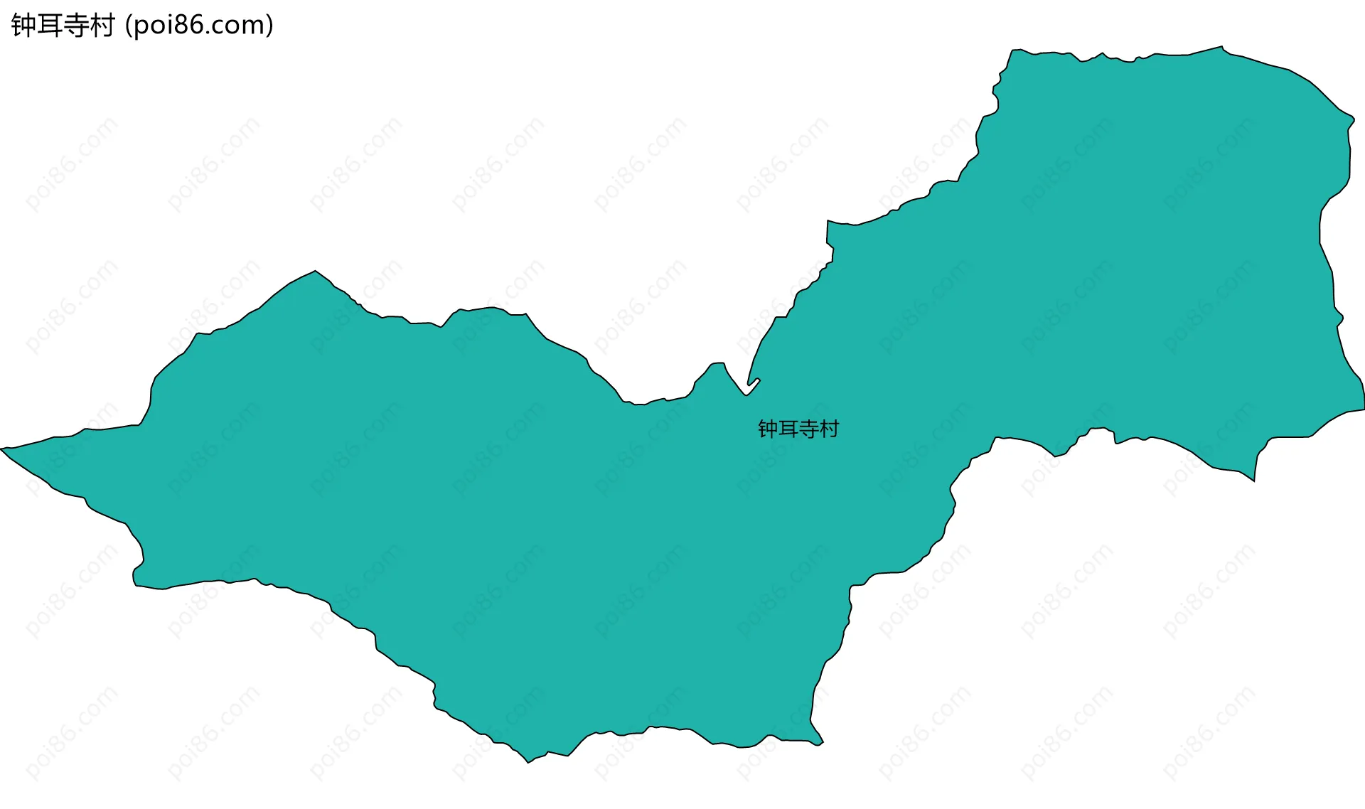 钟耳寺村边界地图