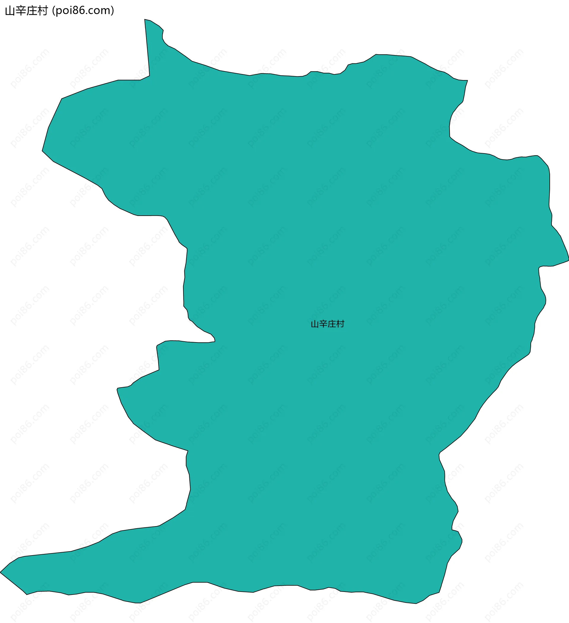 山辛庄村边界地图