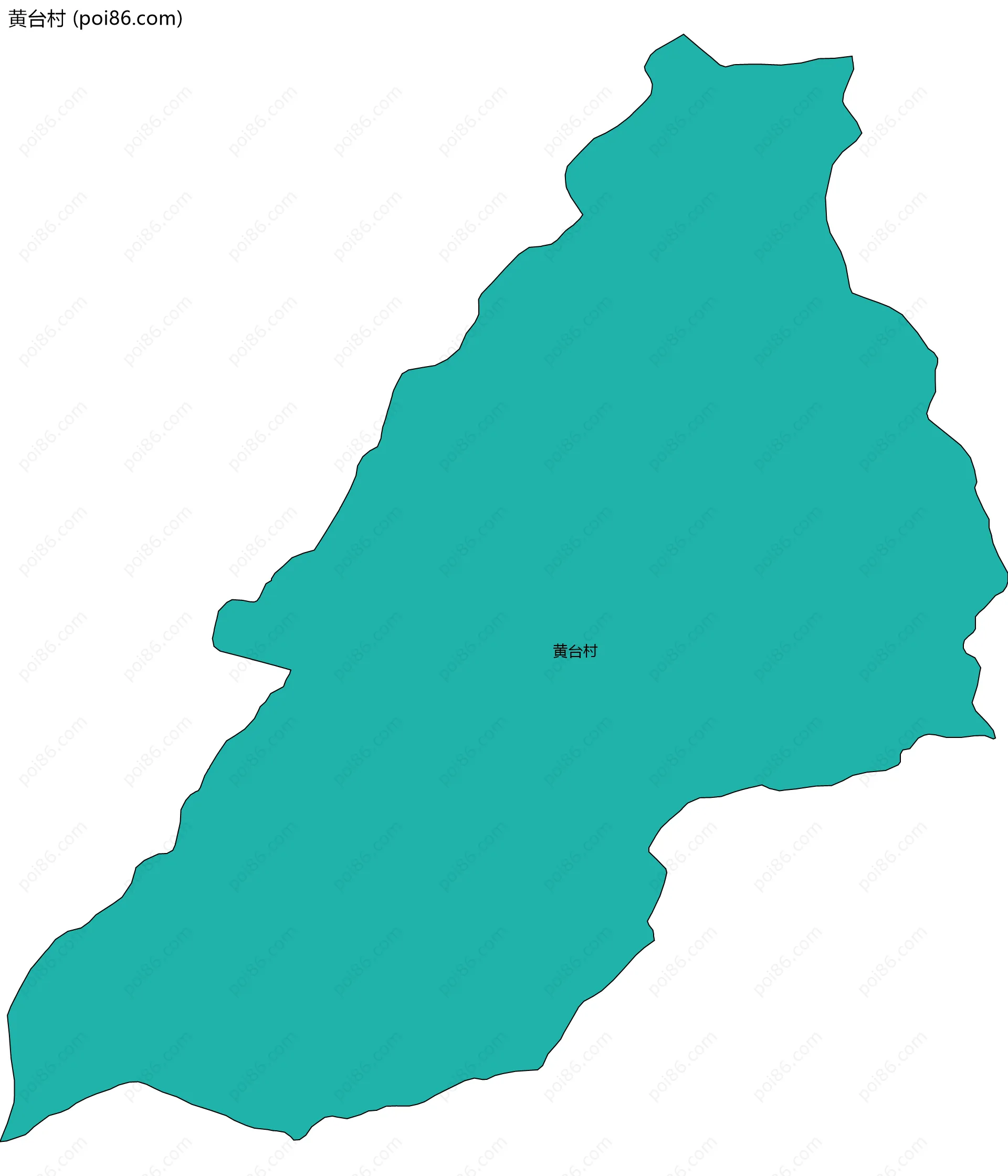 黄台村边界地图