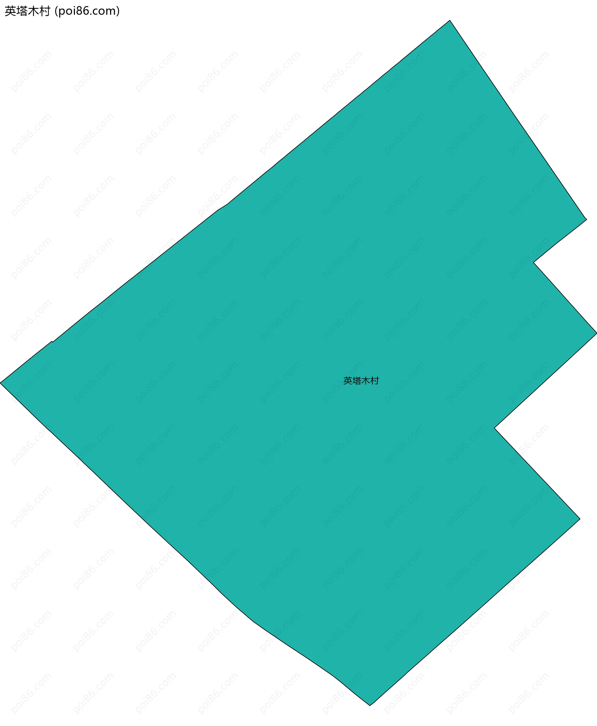 英塔木村边界地图