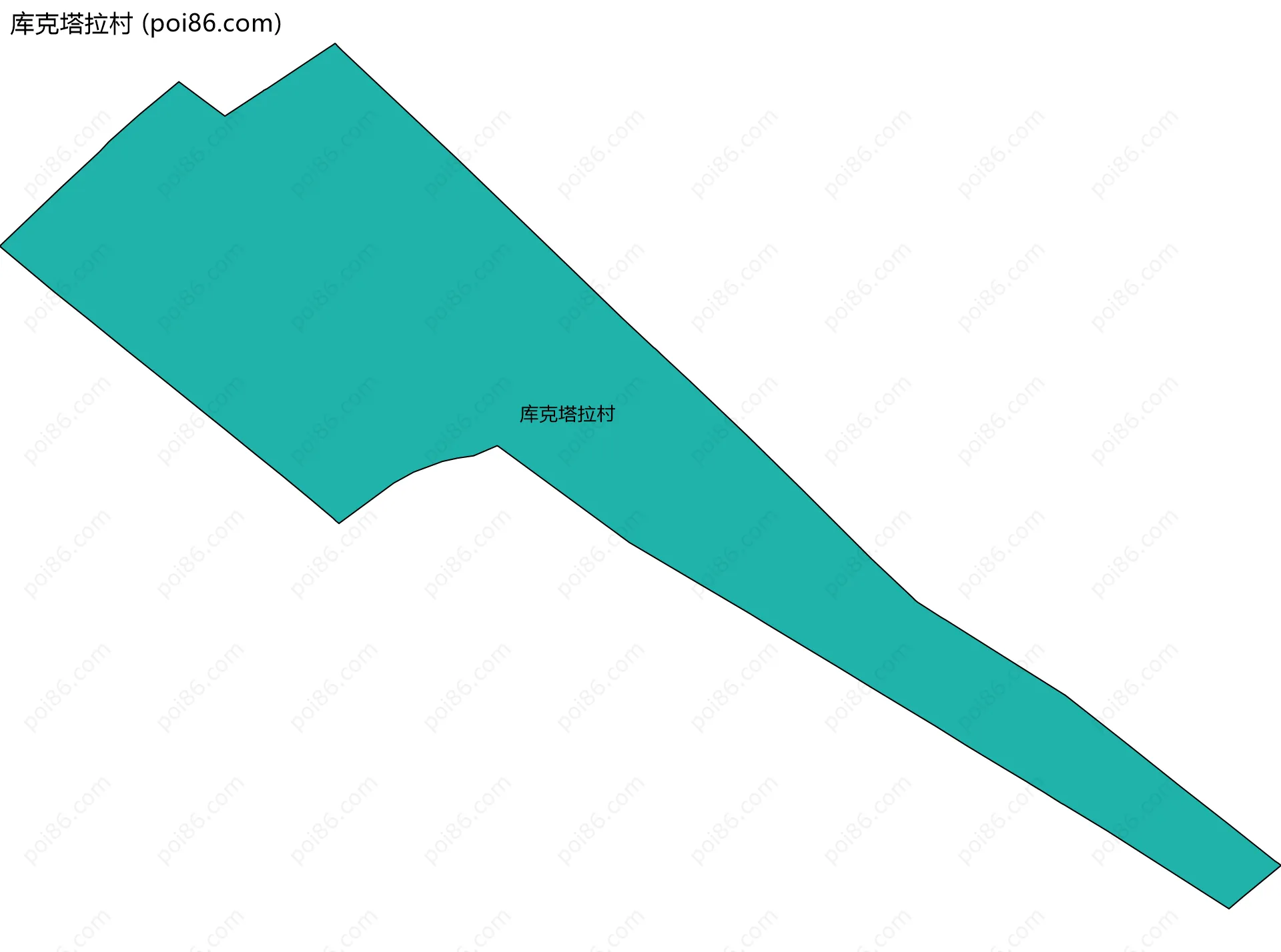 库克塔拉村边界地图