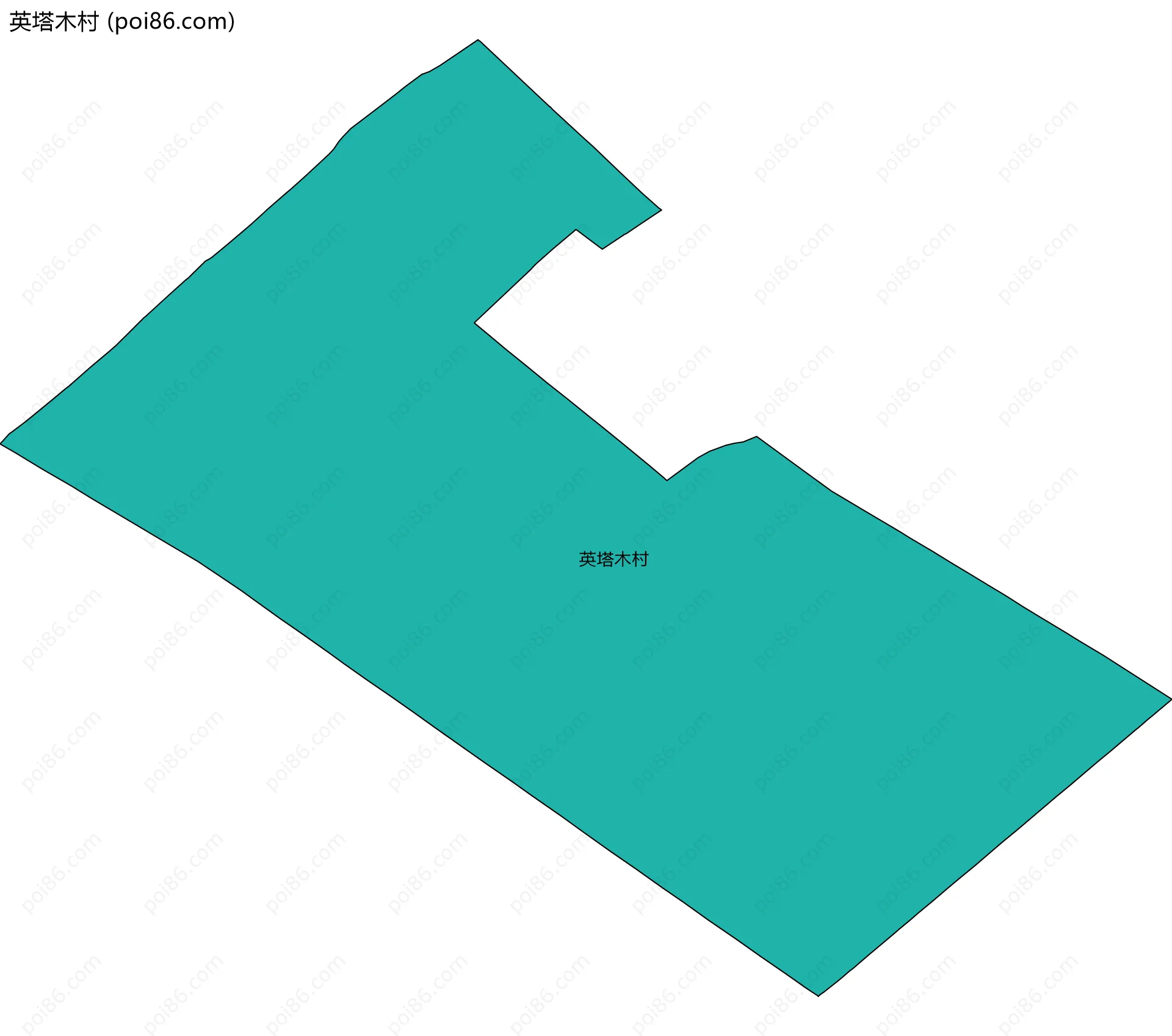 英塔木村边界地图