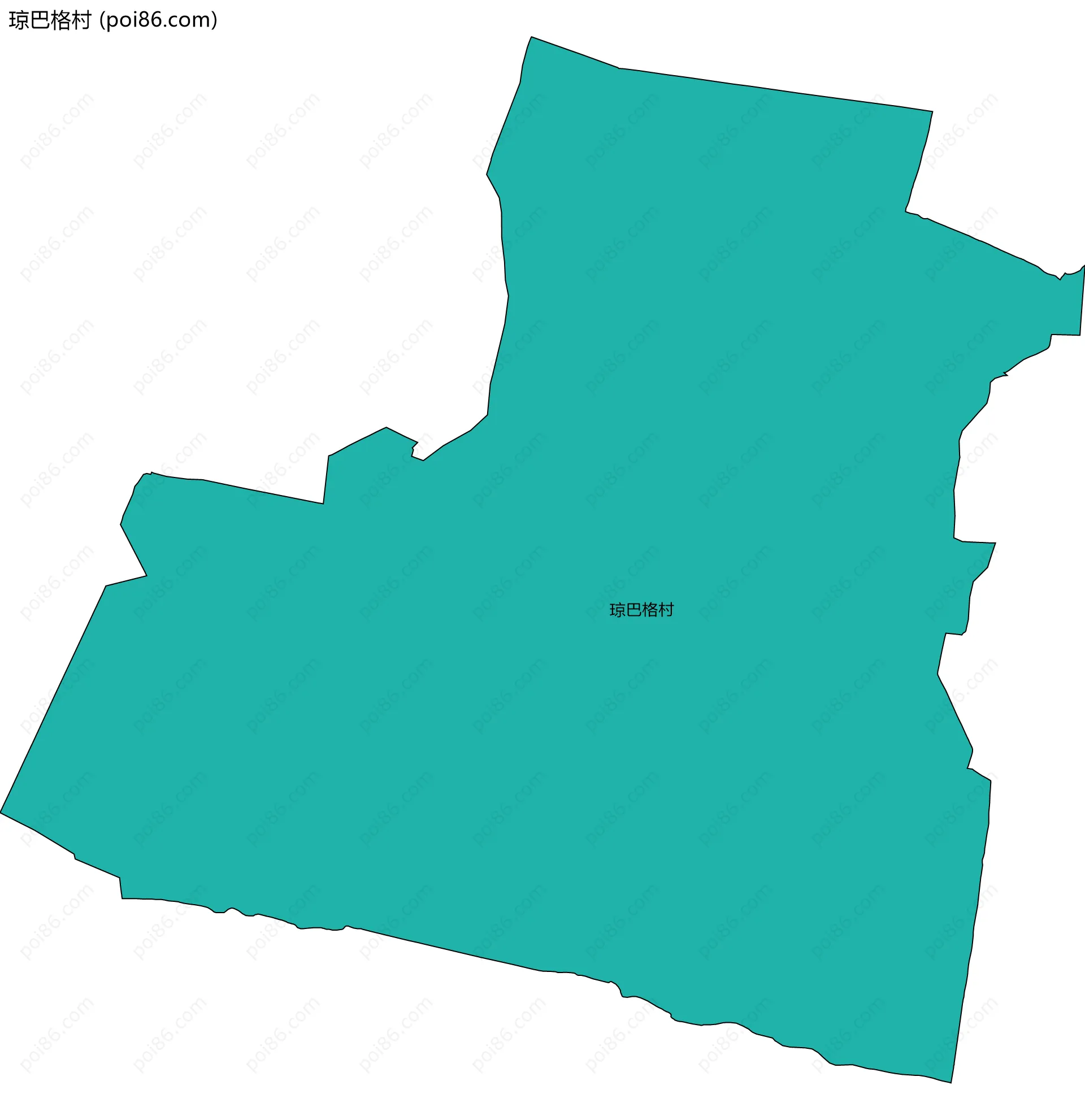琼巴格村边界地图
