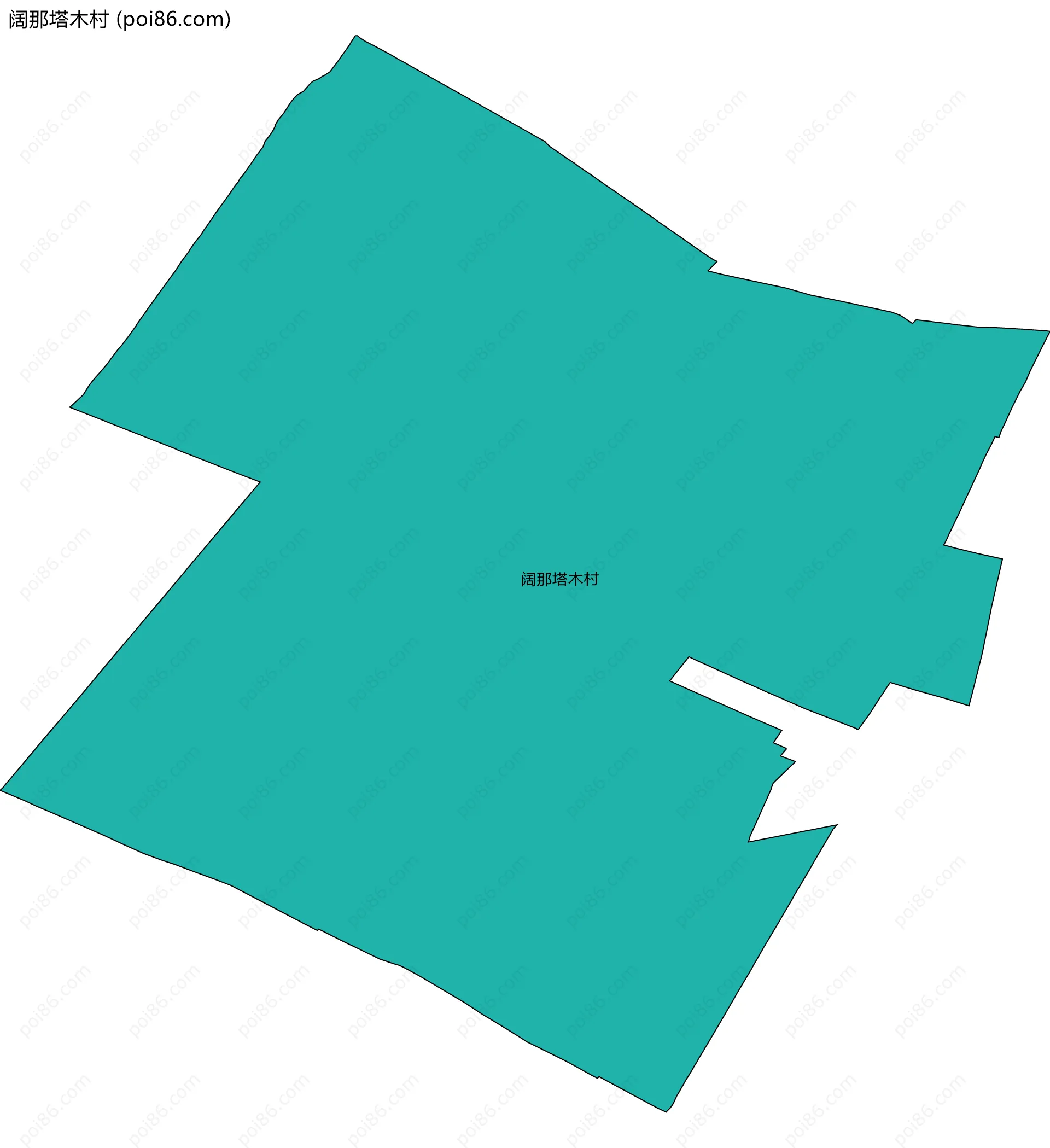 阔那塔木村边界地图