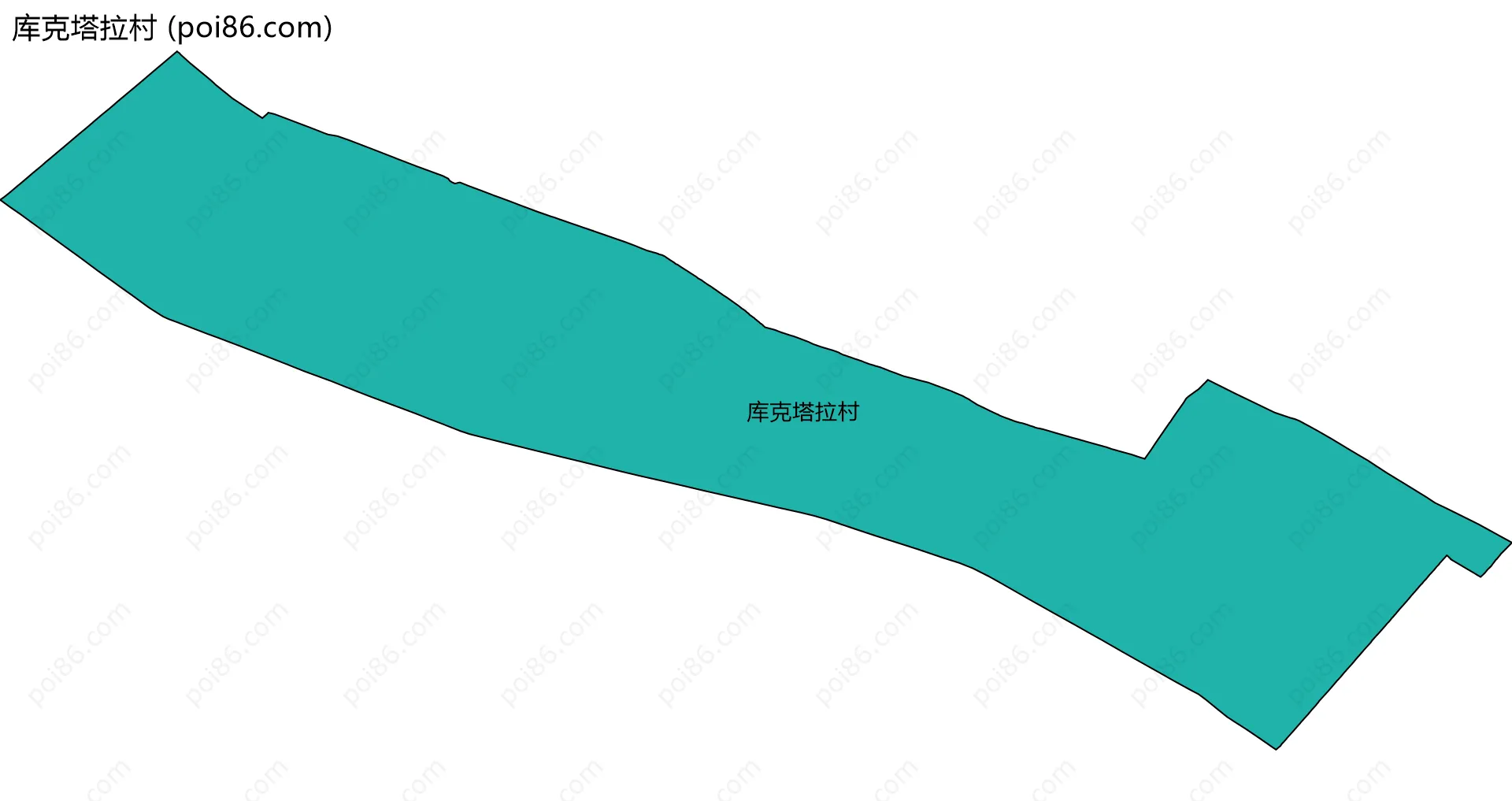 库克塔拉村边界地图