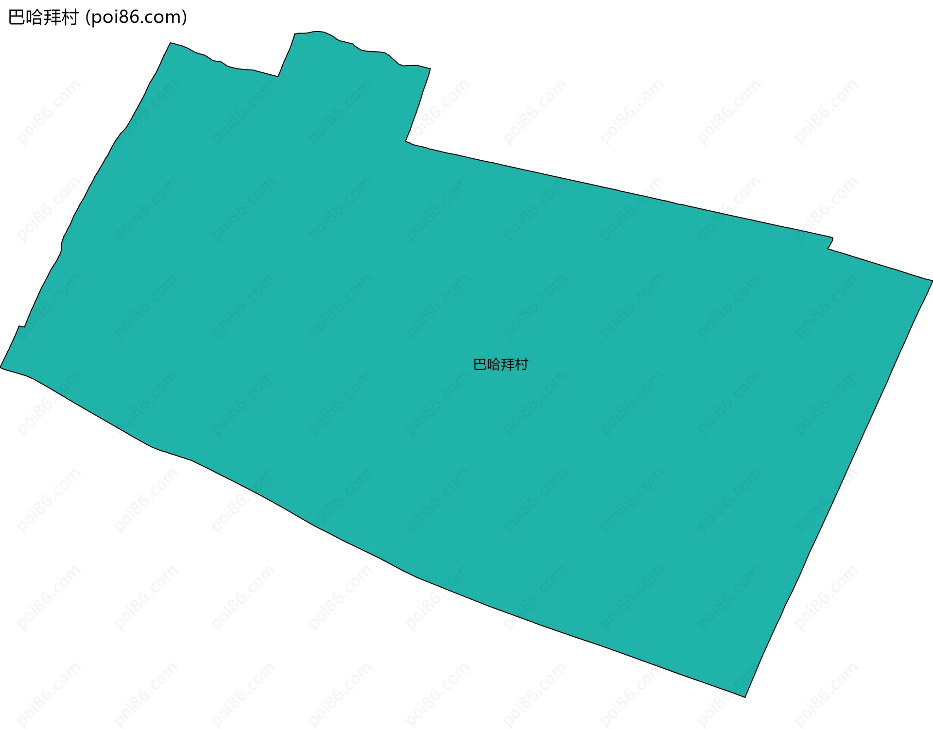 巴哈拜村边界地图