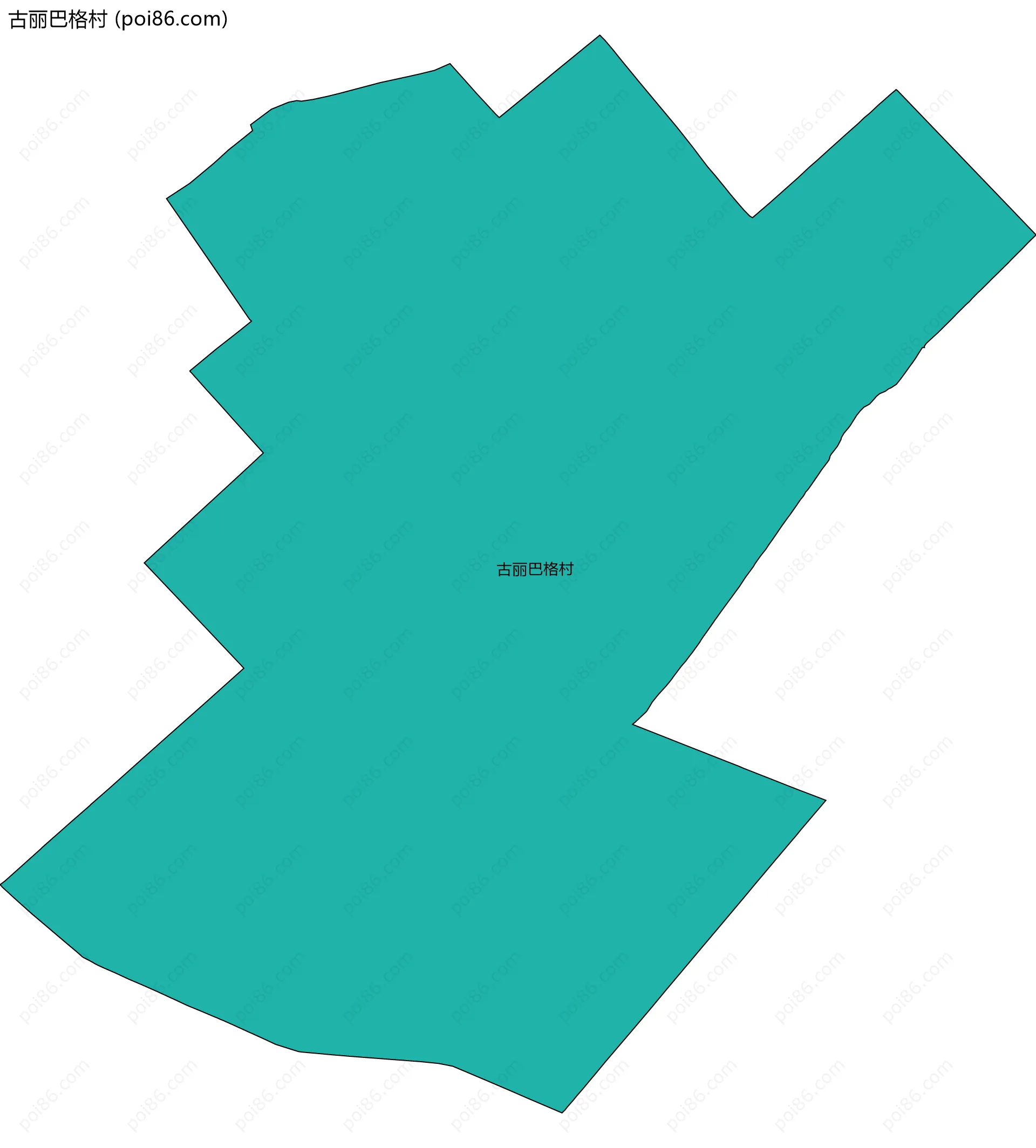 古丽巴格村边界地图