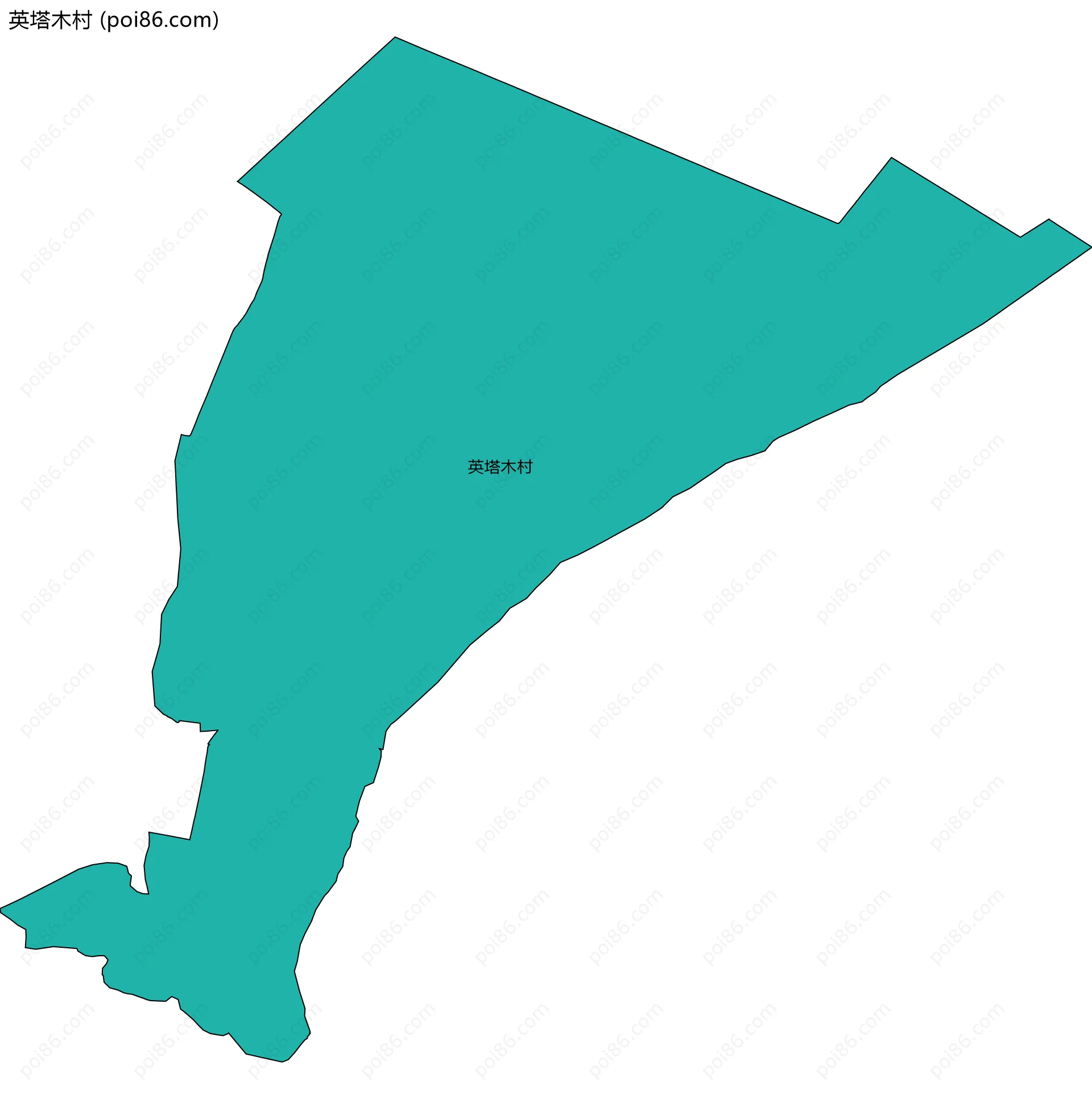 英塔木村边界地图