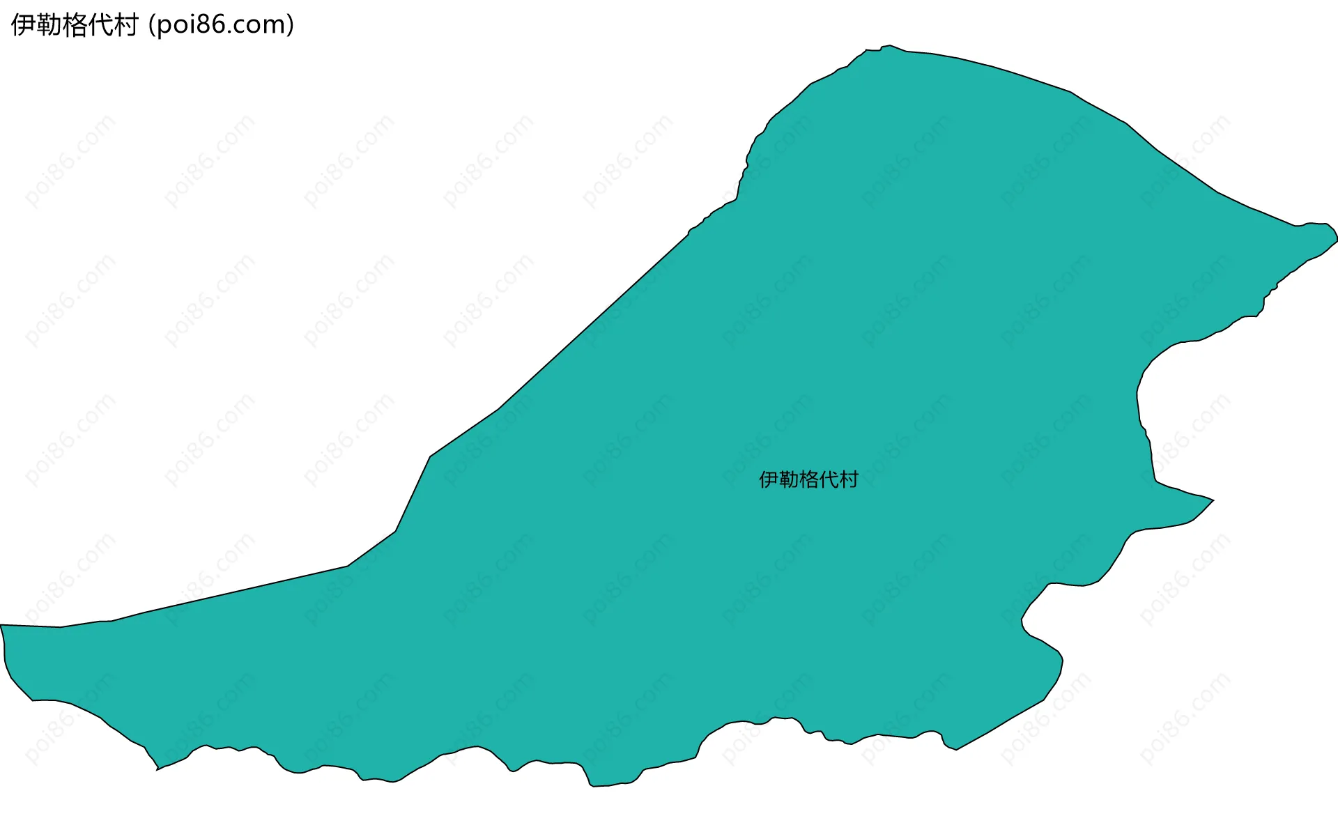 伊勒格代村边界地图