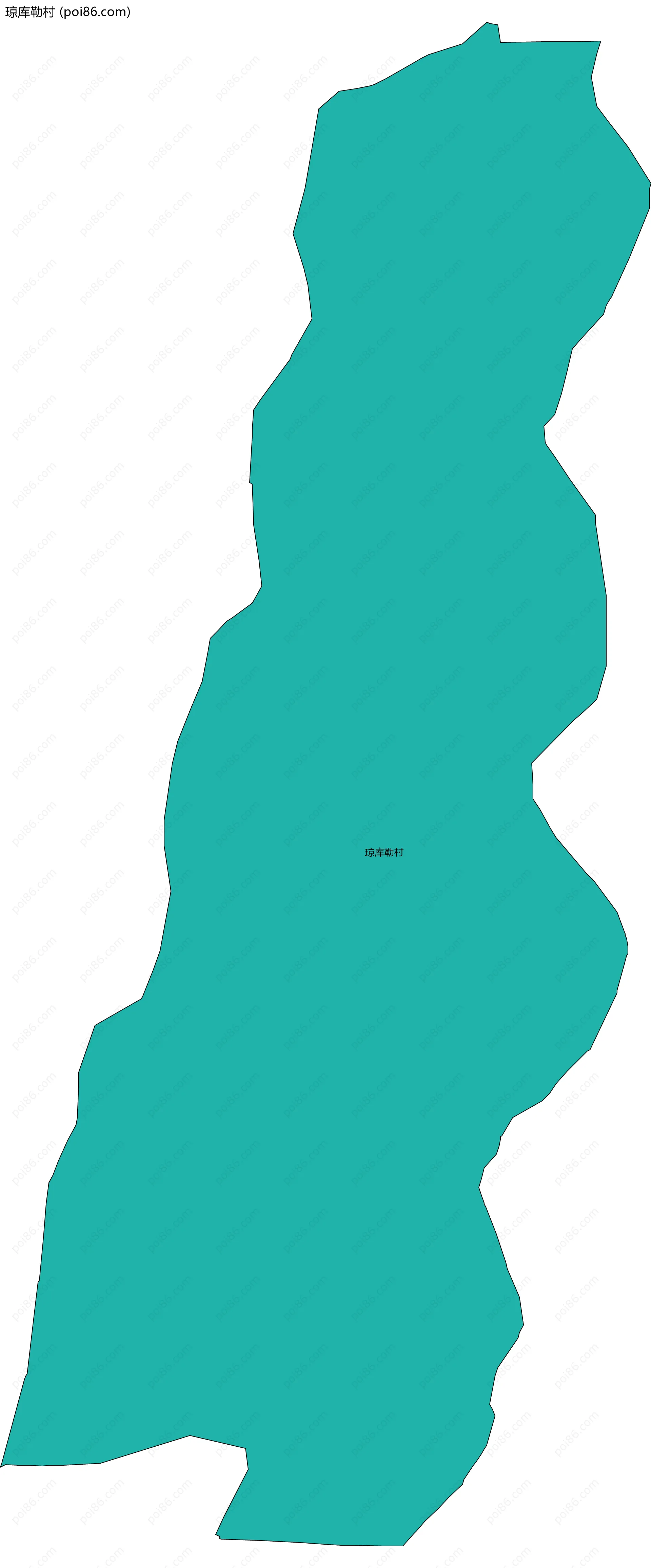 琼库勒村边界地图