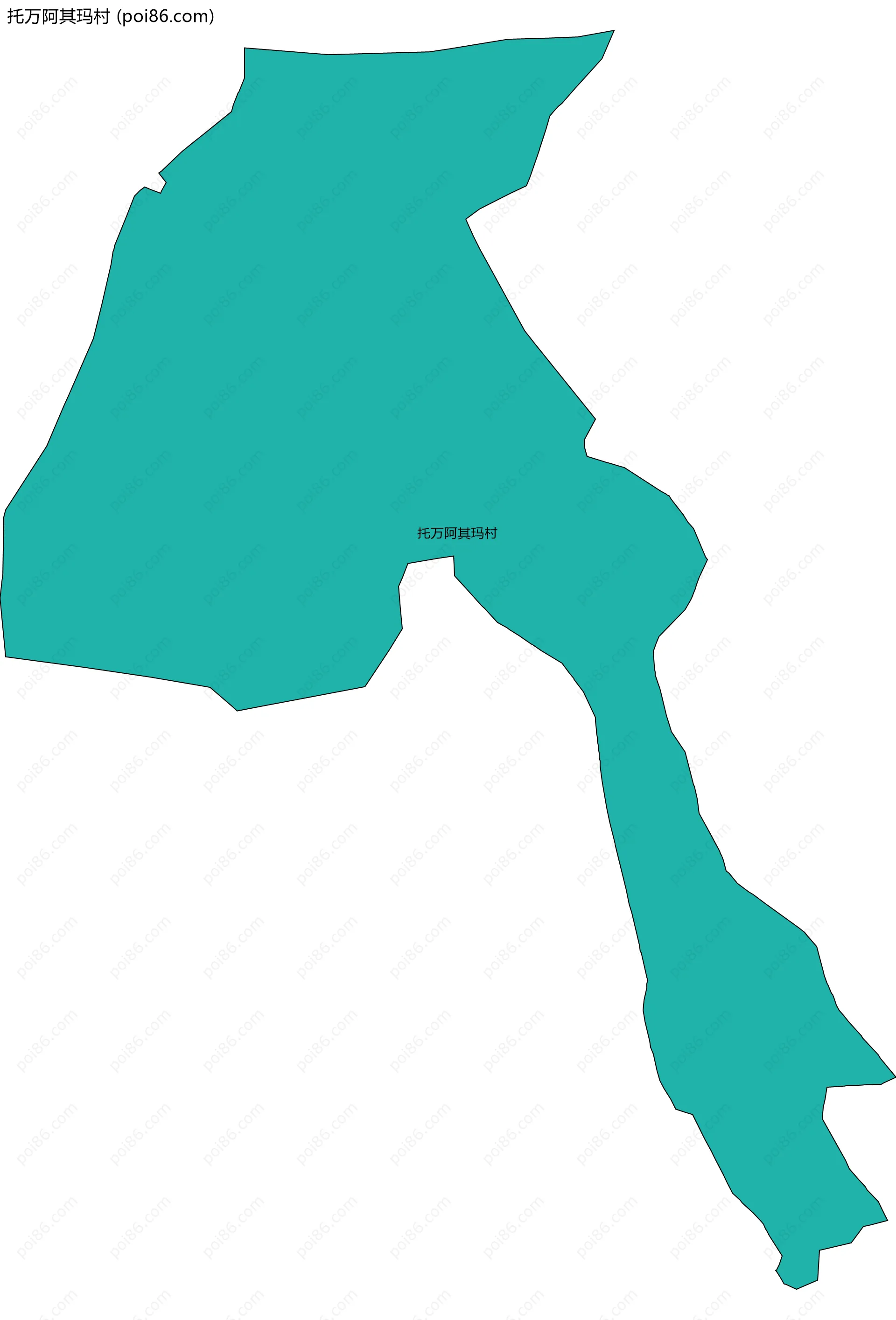 托万阿其玛村边界地图