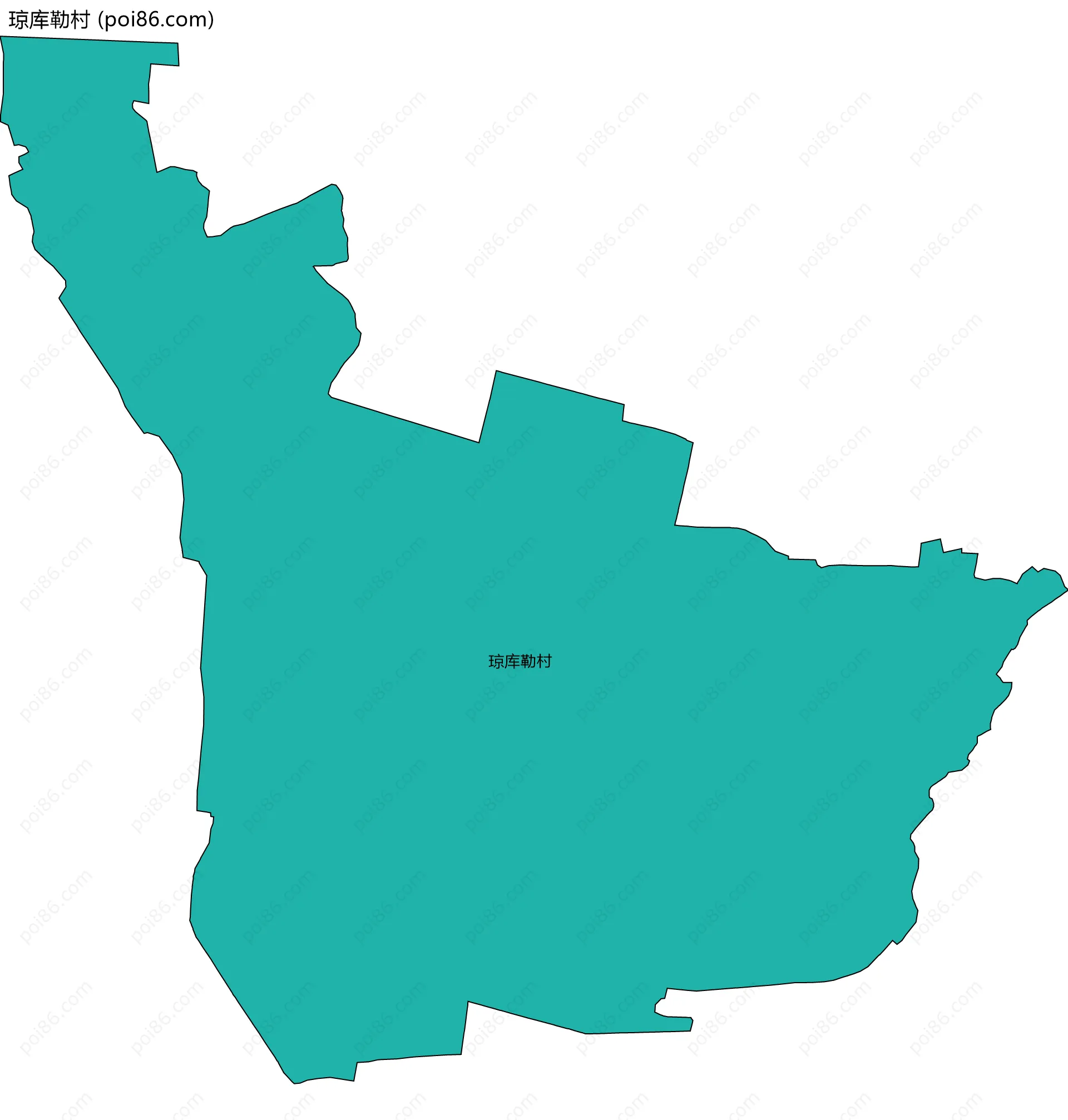 琼库勒村边界地图