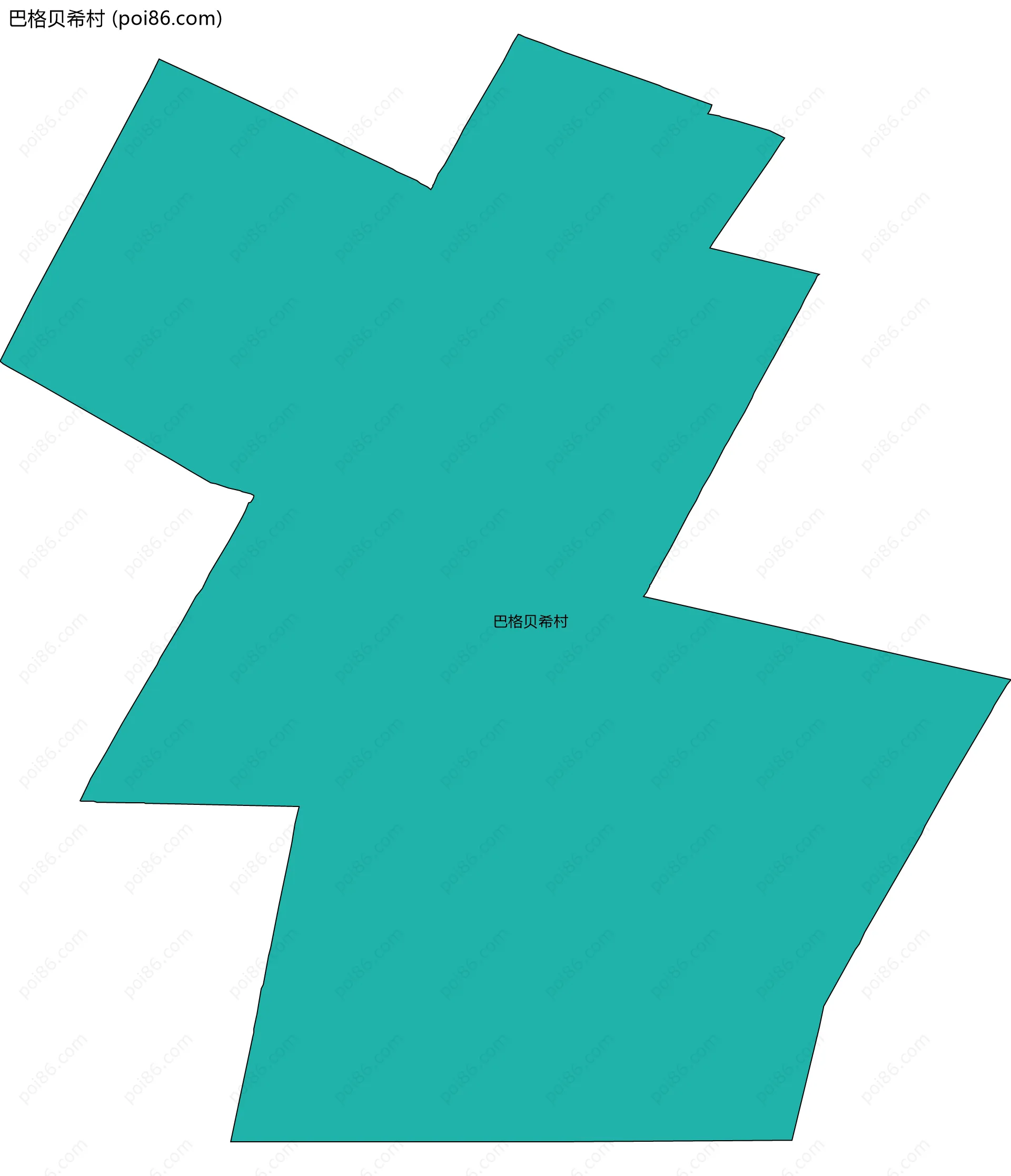 巴格贝希村边界地图