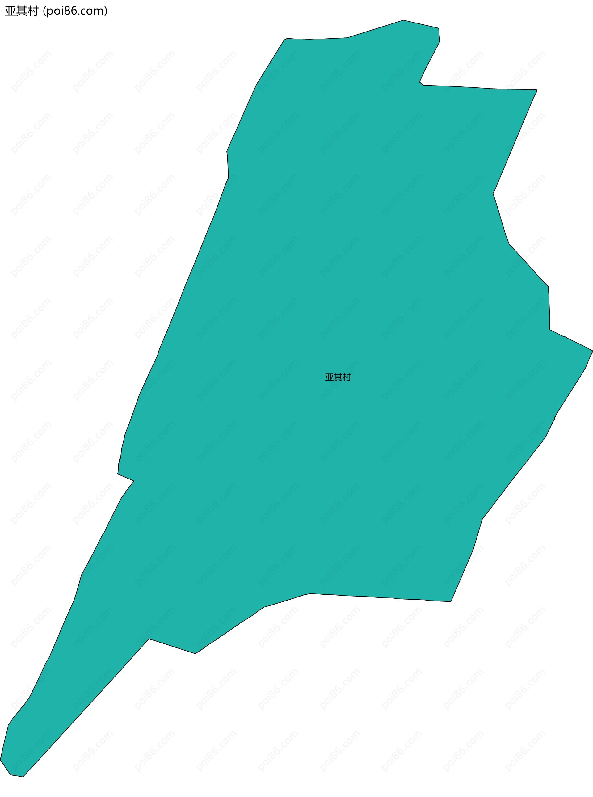 亚其村边界地图