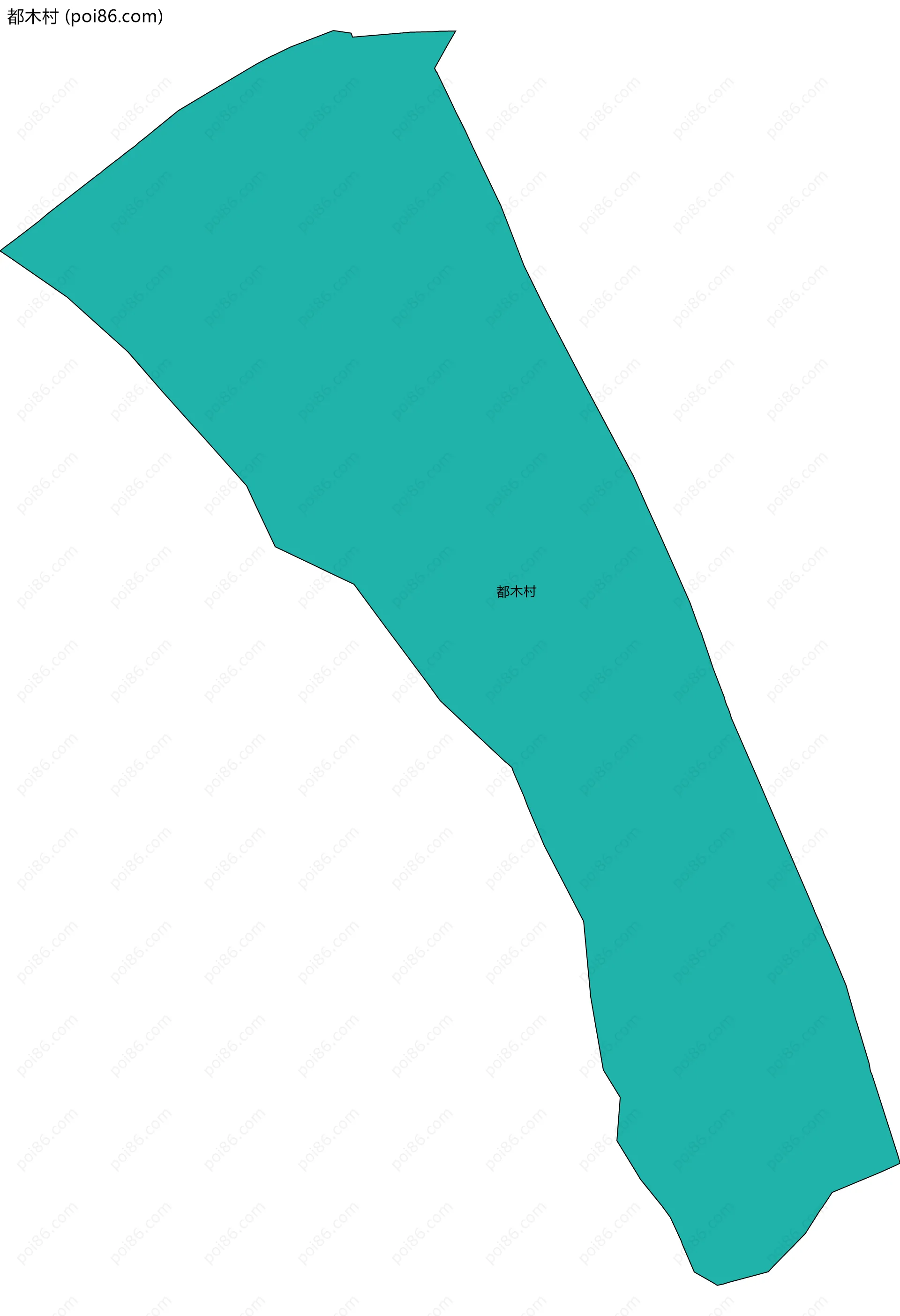 都木村边界地图