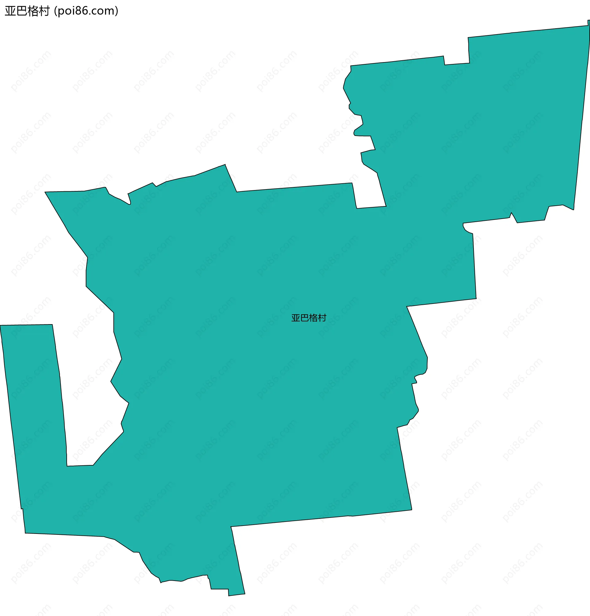 亚巴格村边界地图