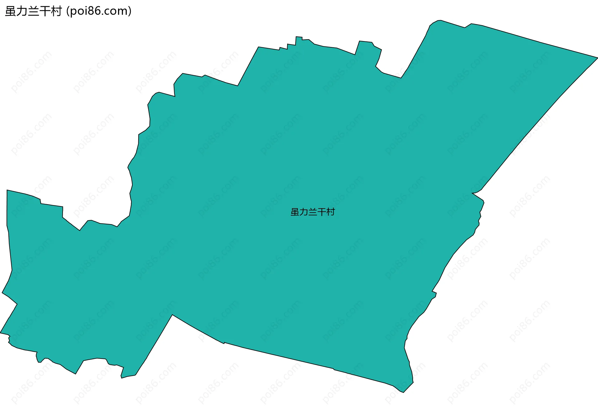 虽力兰干村边界地图
