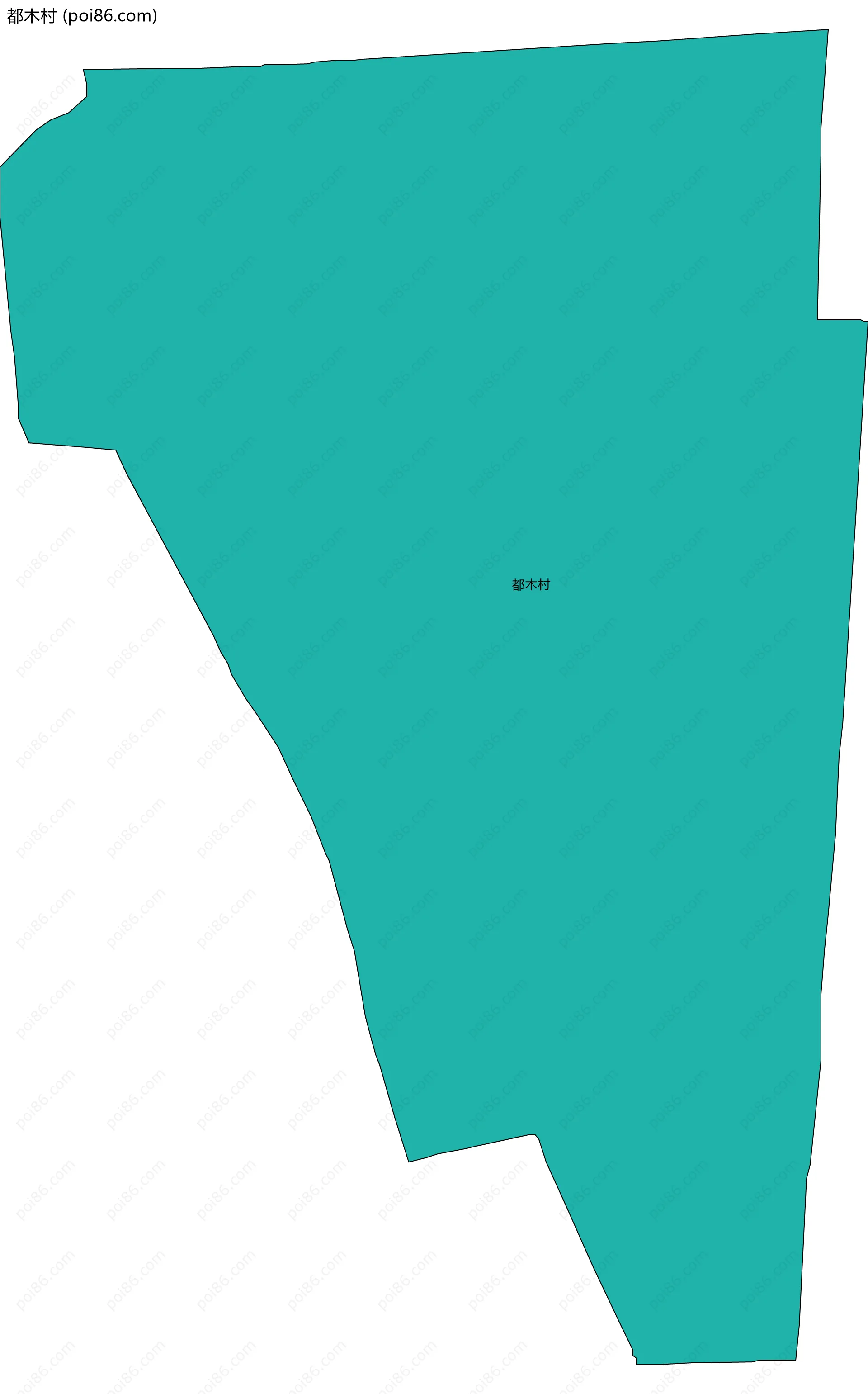 都木村边界地图