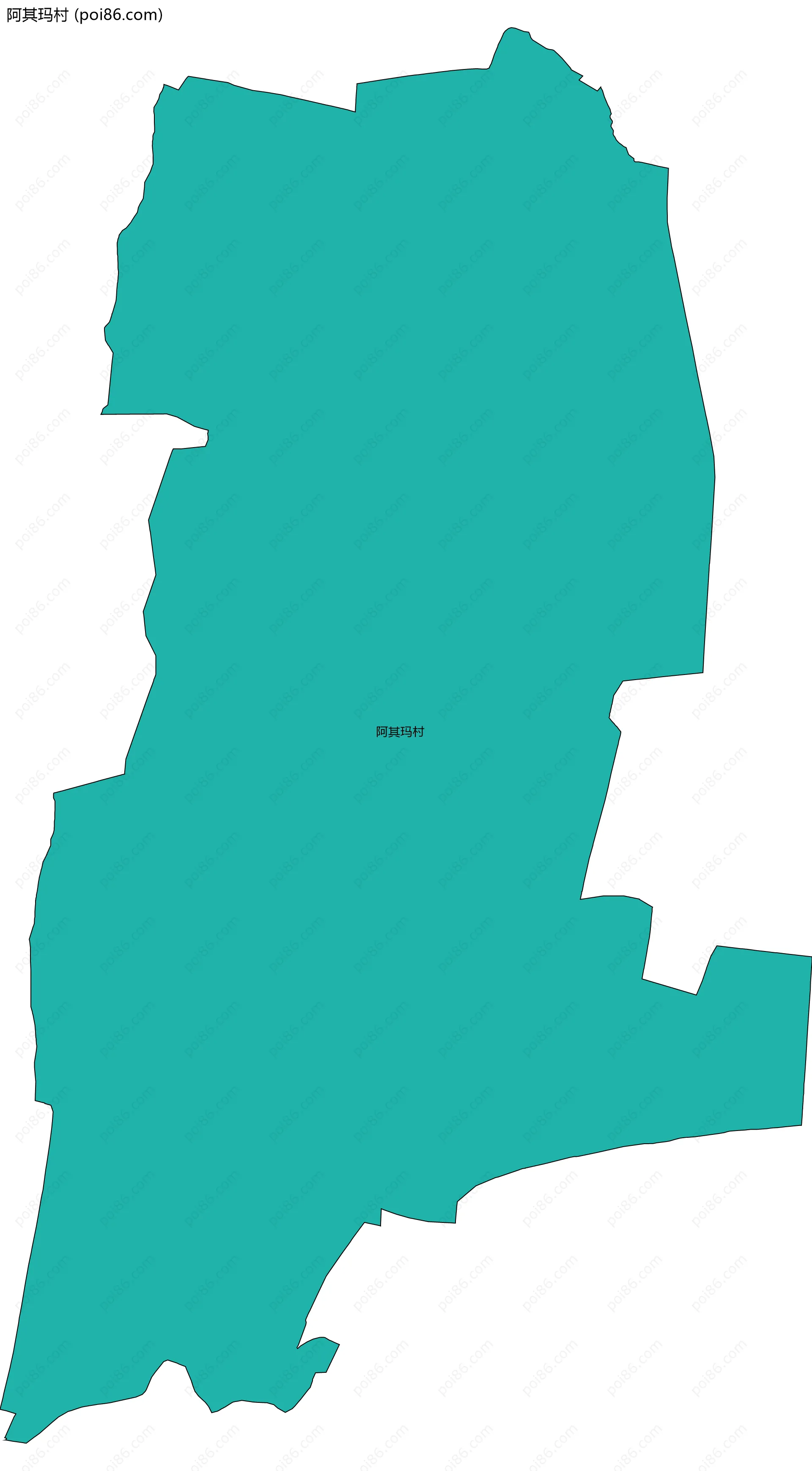 阿其玛村边界地图