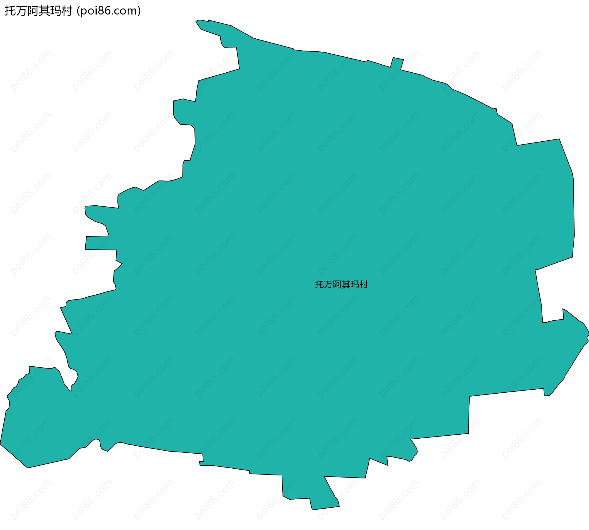 托万阿其玛村边界地图