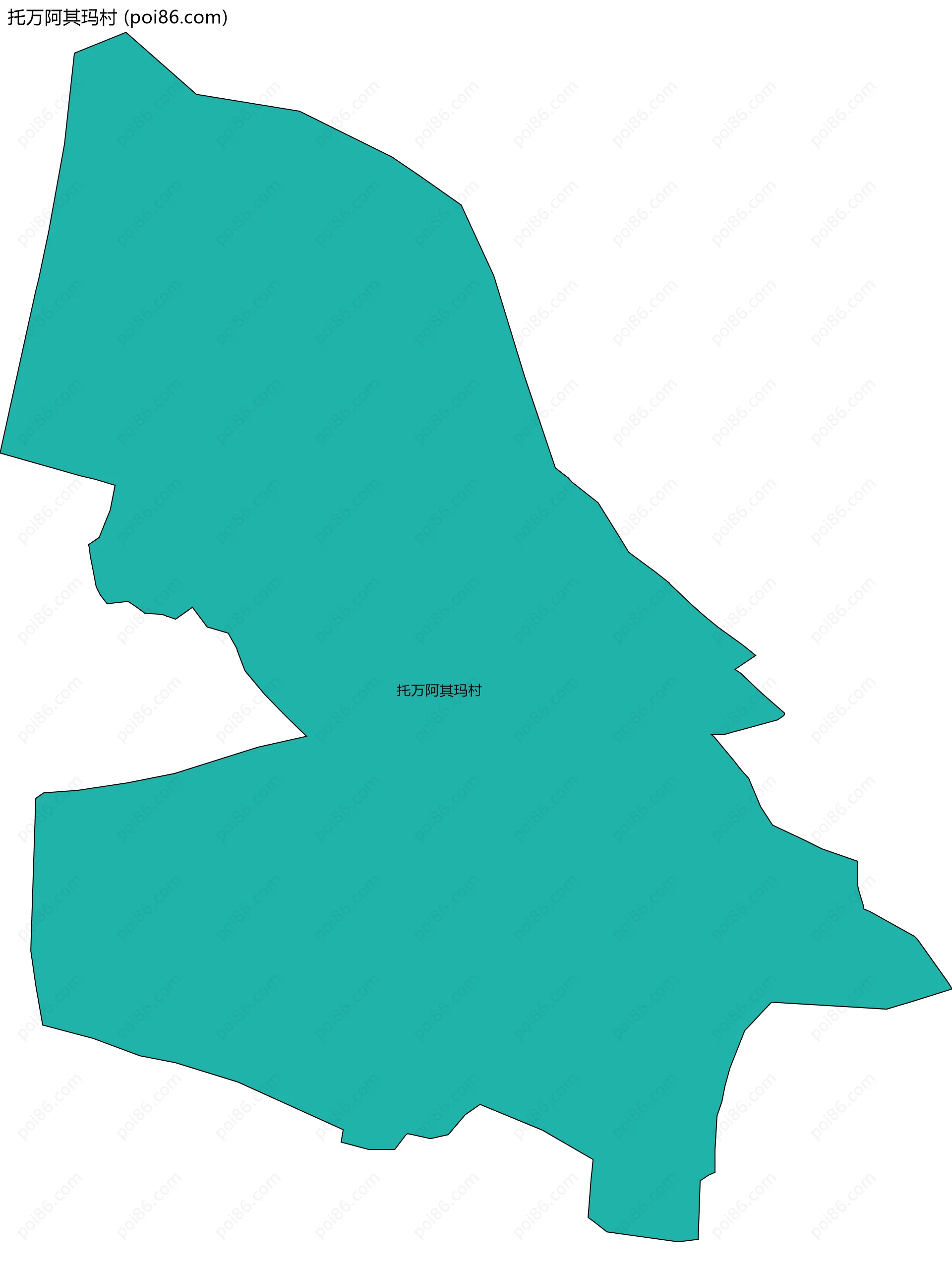 托万阿其玛村边界地图