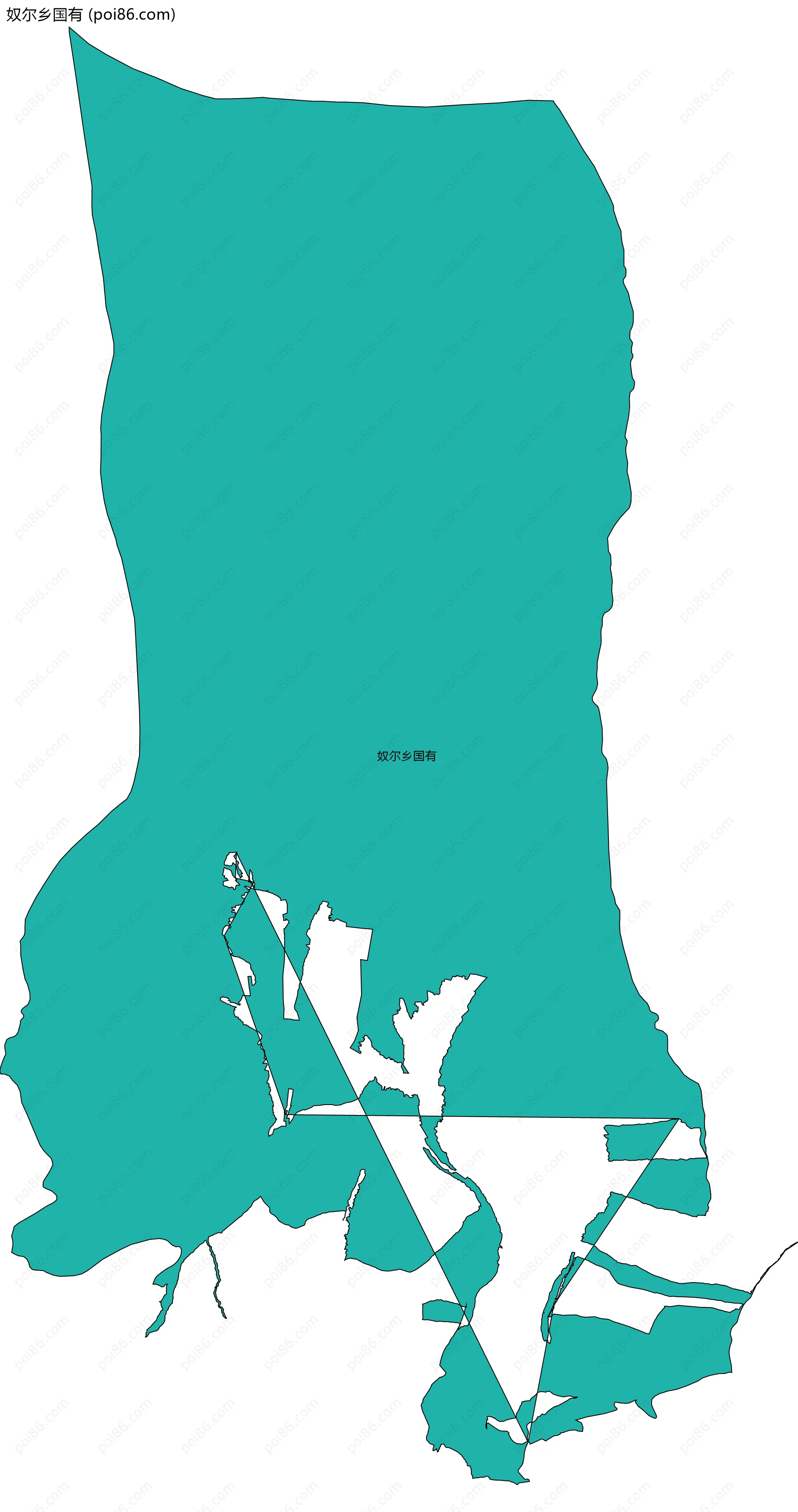 奴尔乡国有边界地图