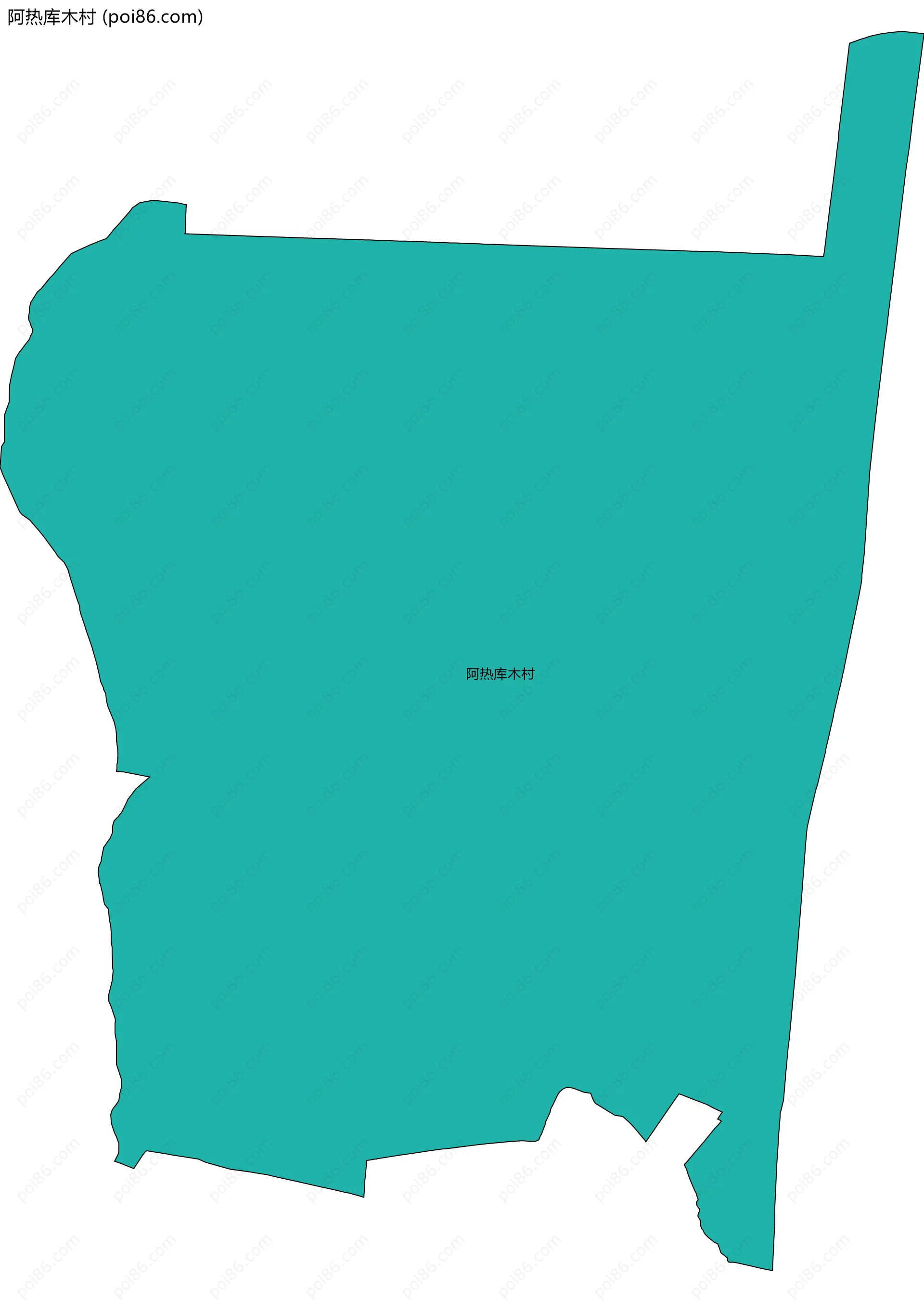 阿热库木村边界地图