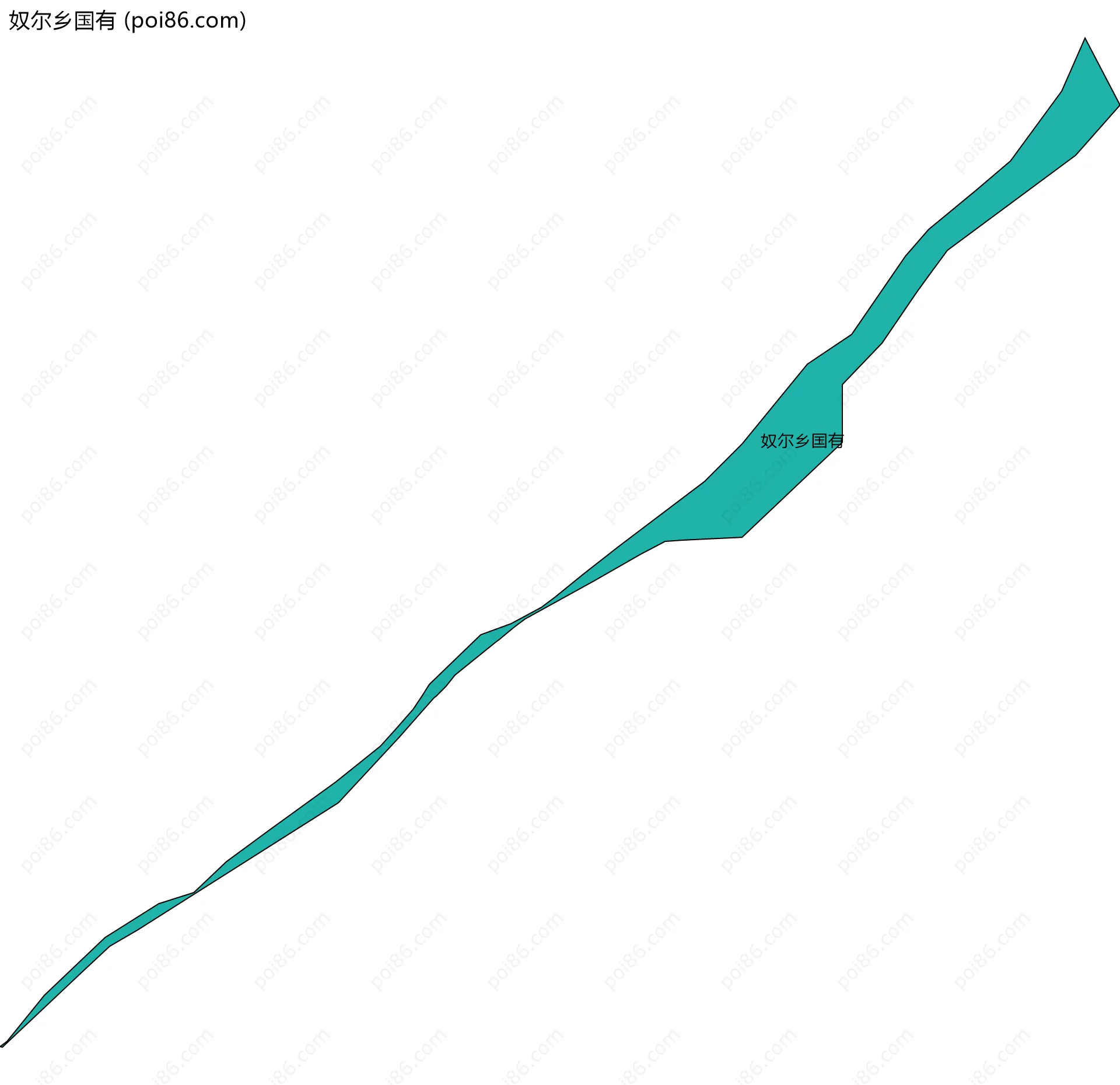 奴尔乡国有边界地图