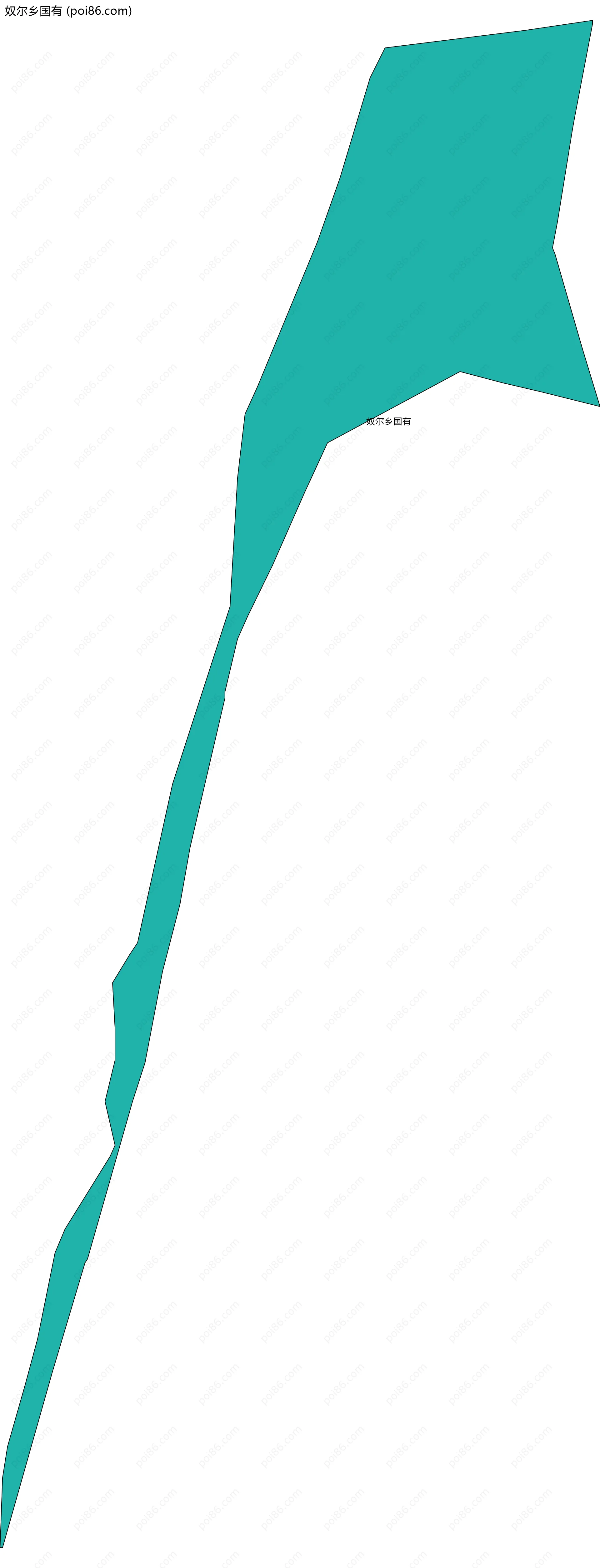 奴尔乡国有边界地图