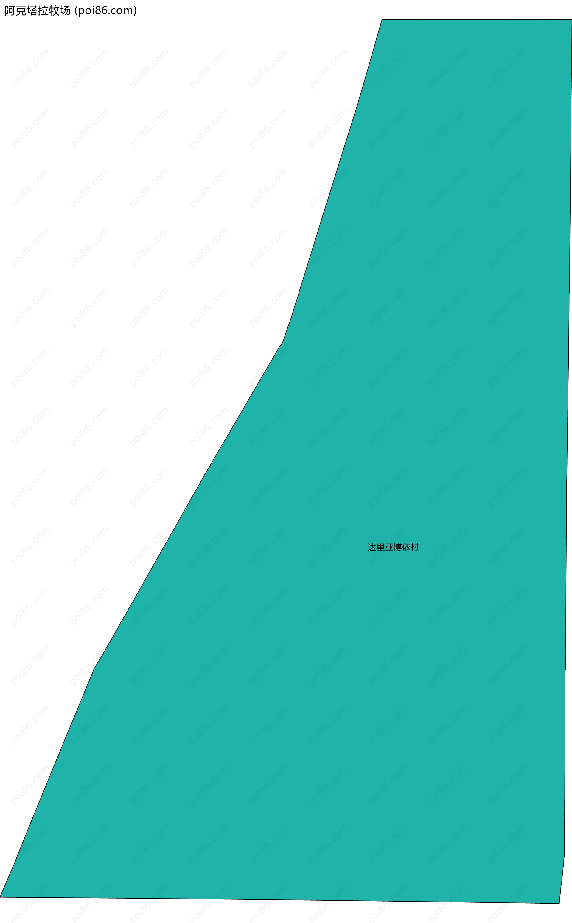 阿克塔拉牧场边界地图(五级行政区划)