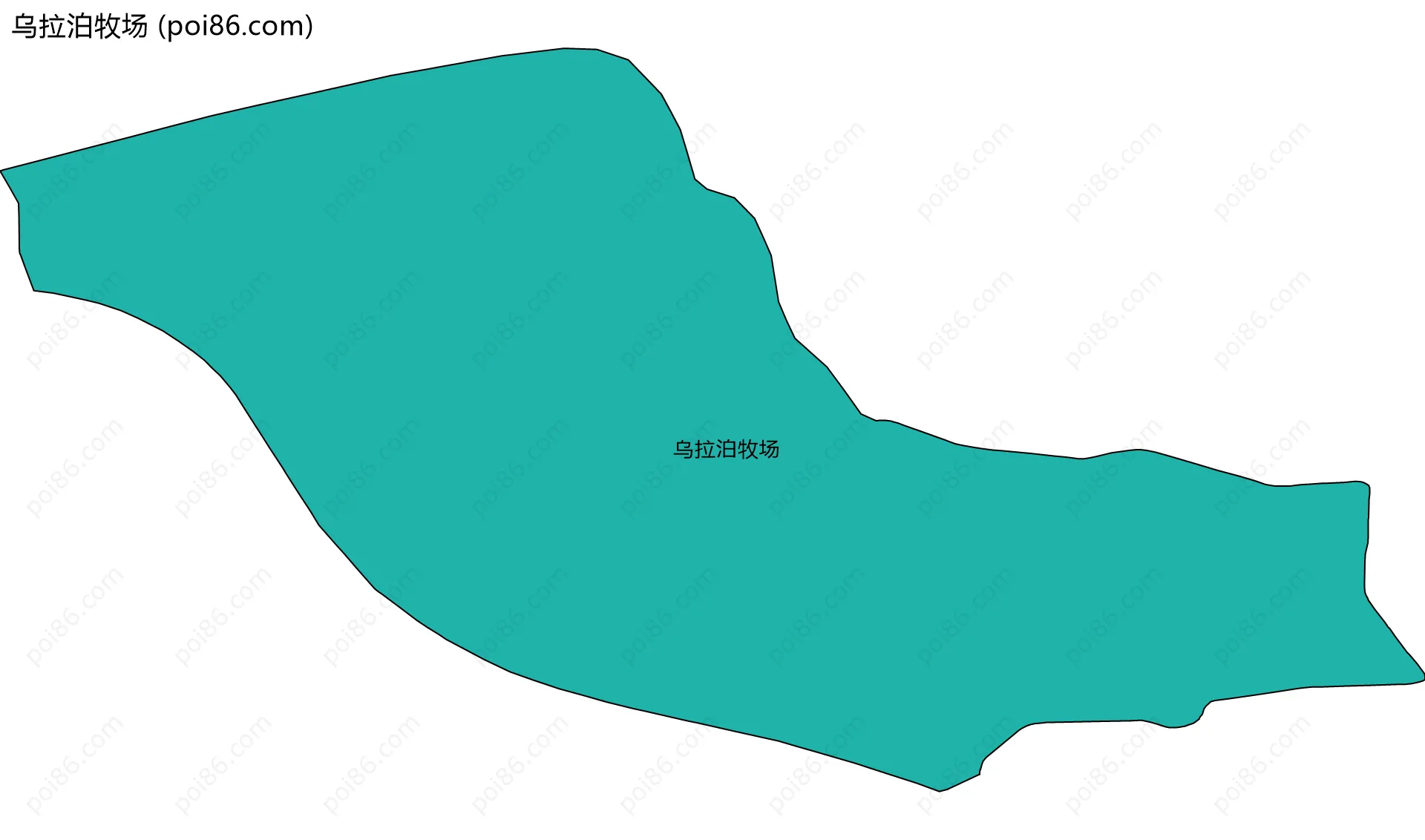 乌拉泊牧场边界地图