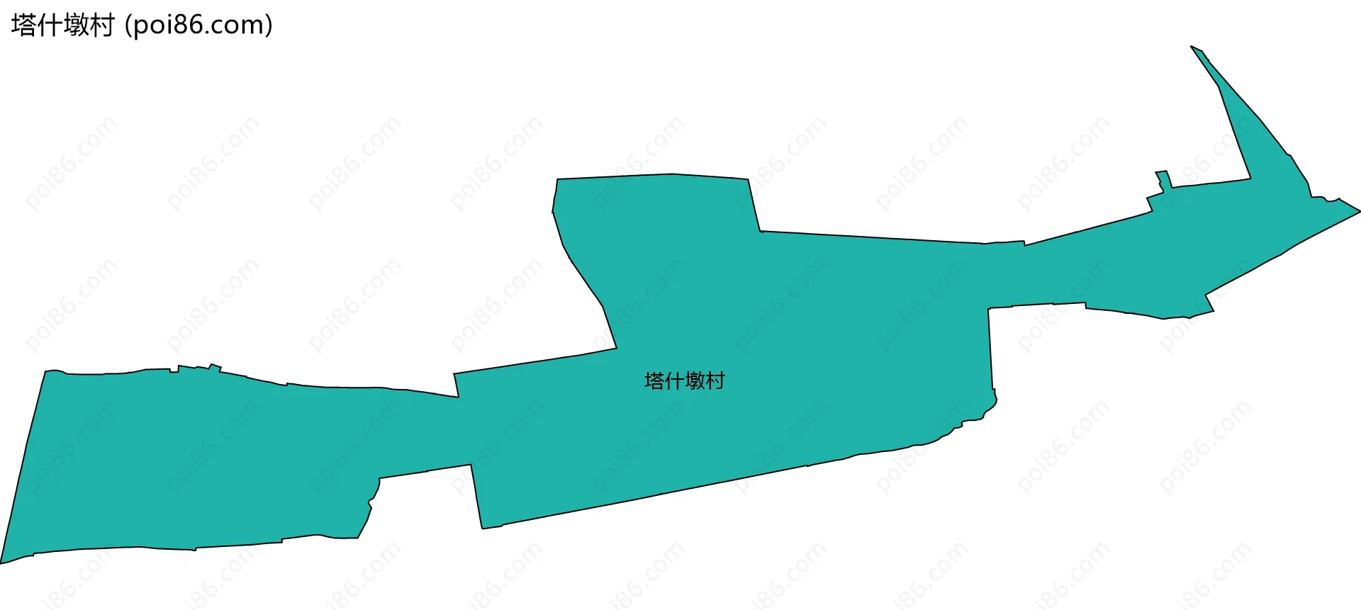 塔什墩村边界地图