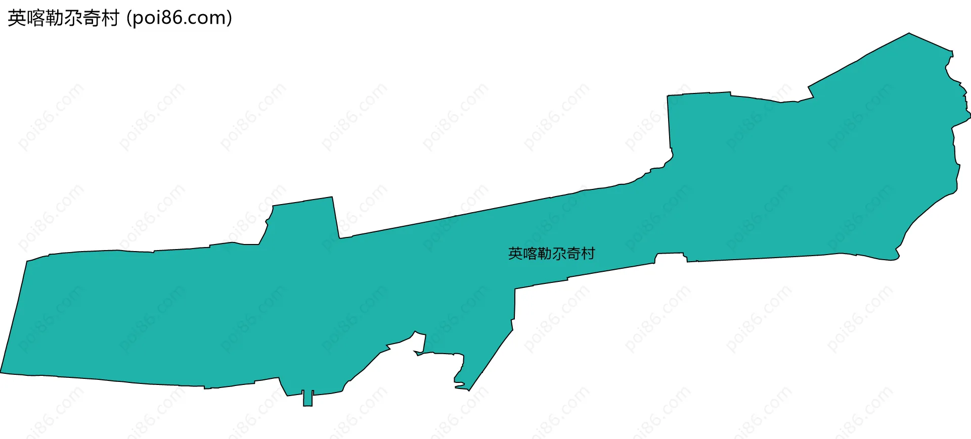 英喀勒尕奇村边界地图