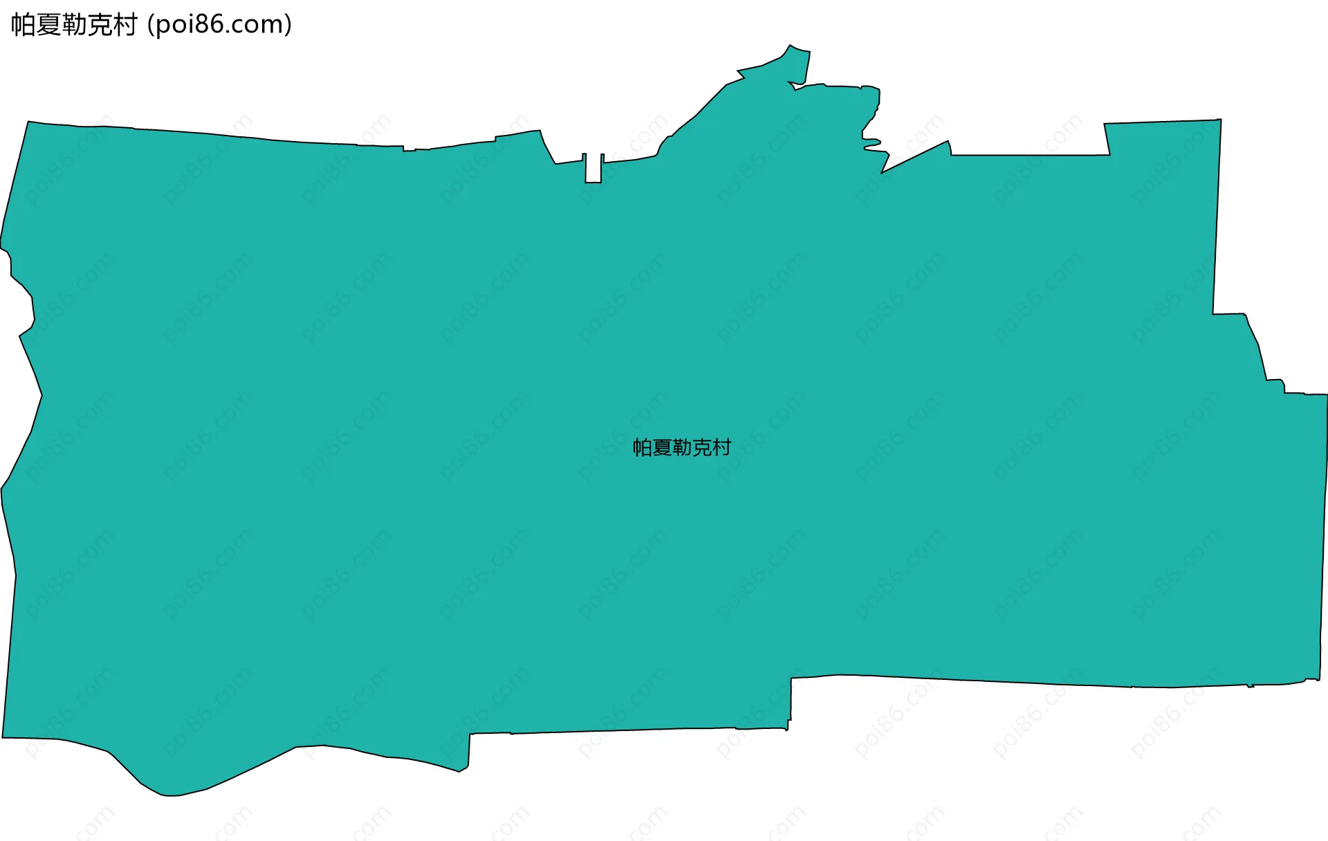 帕夏勒克村边界地图