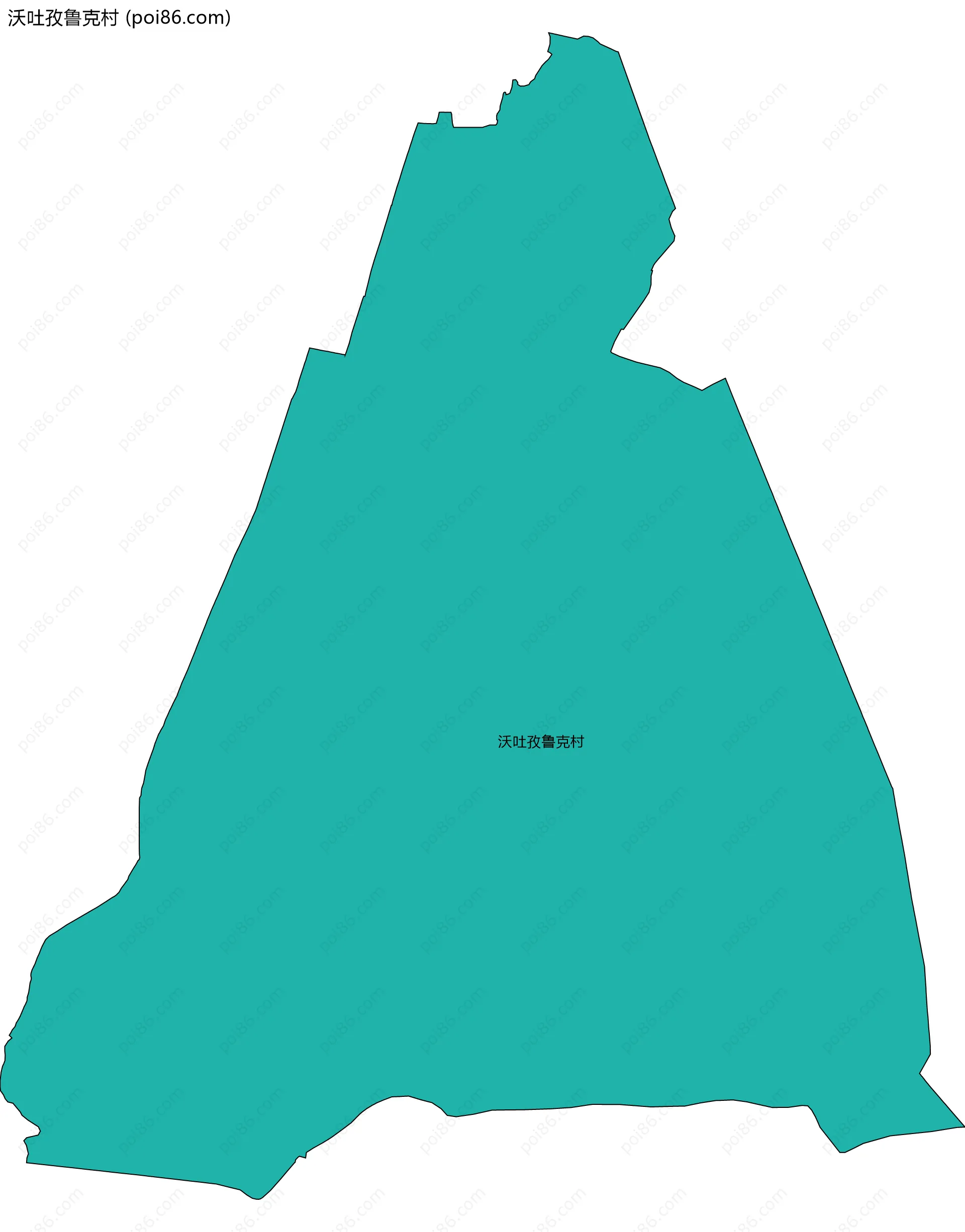 沃吐孜鲁克村边界地图