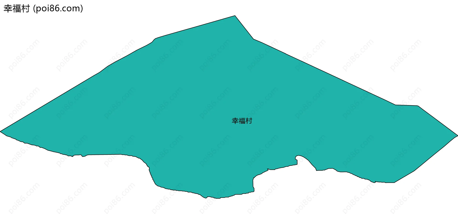 幸福村边界地图