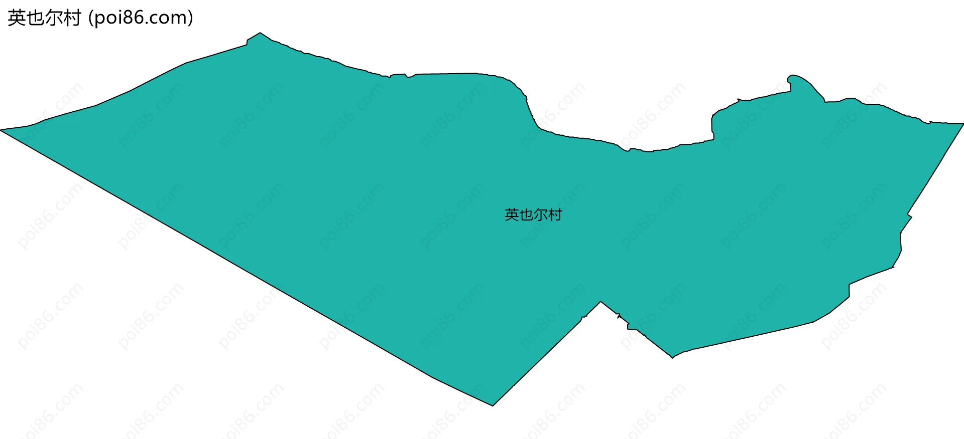 英也尔村边界地图