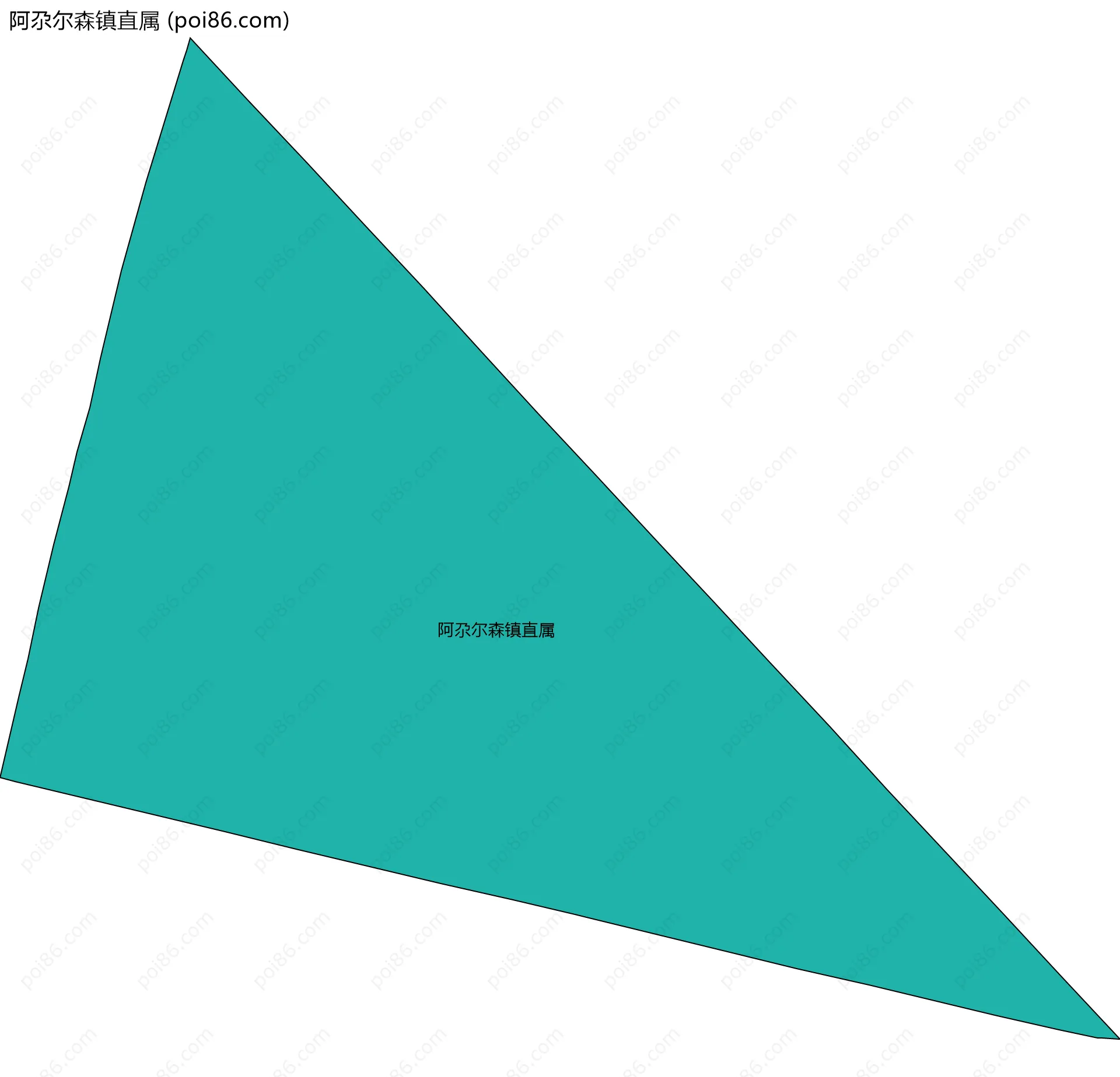 阿尕尔森镇直属边界地图