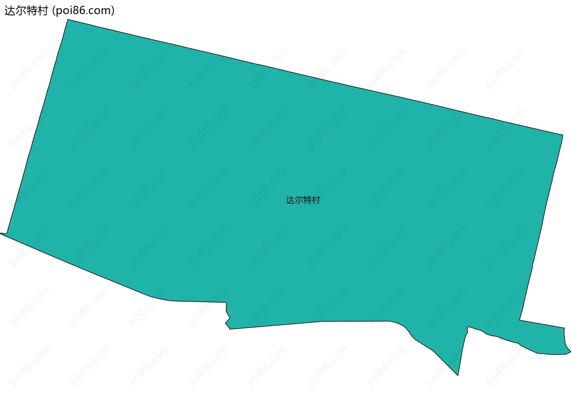 达尔特村边界地图