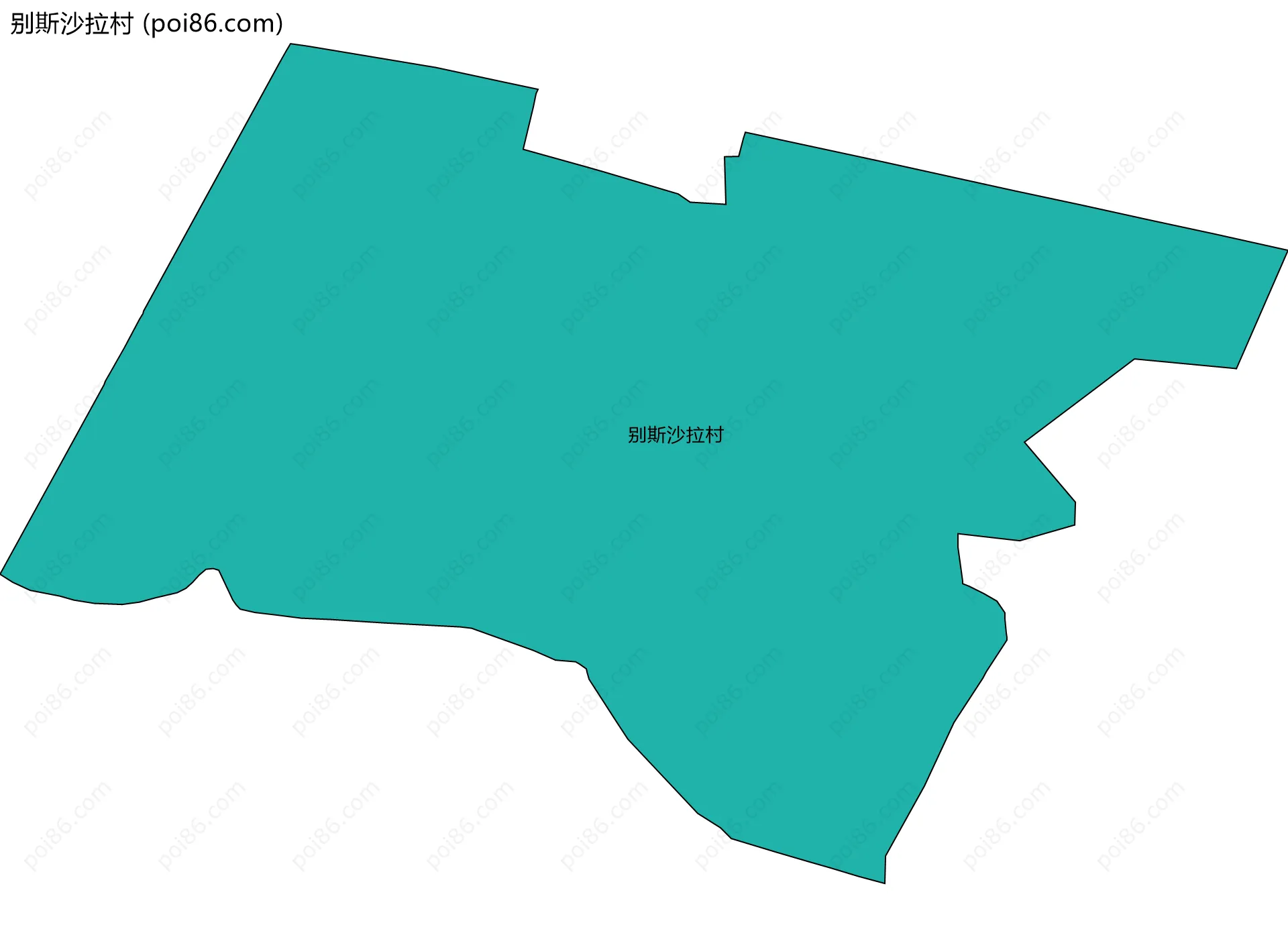 别斯沙拉村边界地图