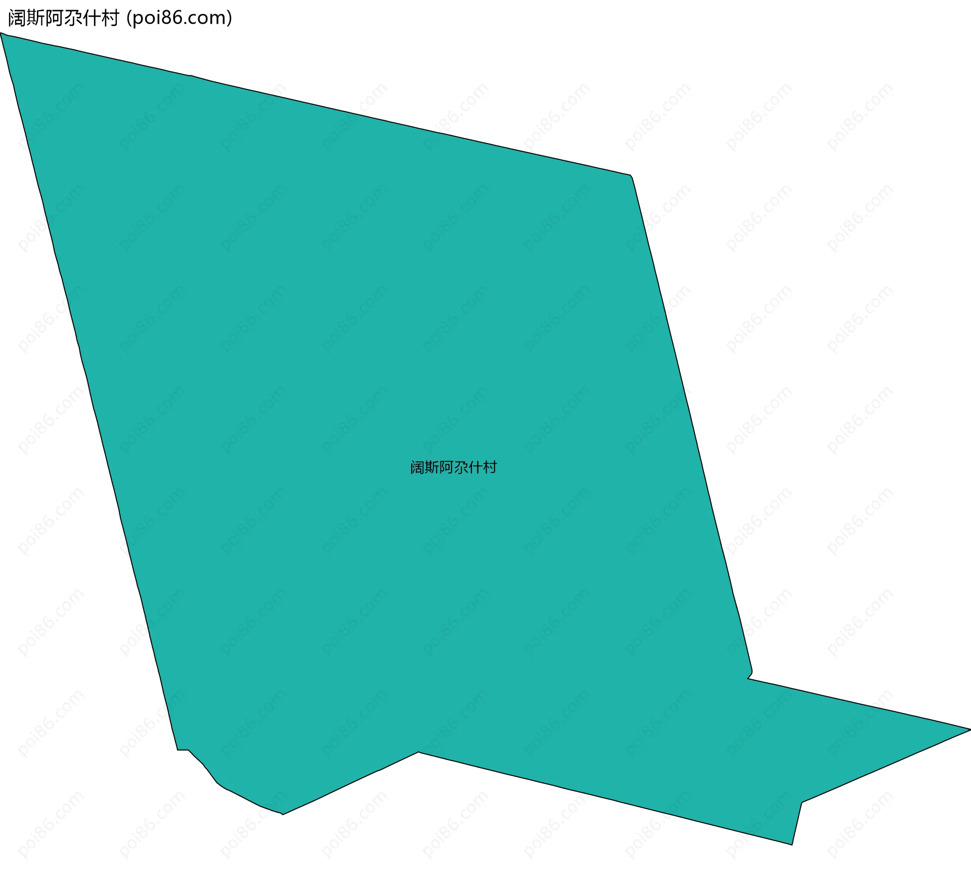 阔斯阿尕什村边界地图