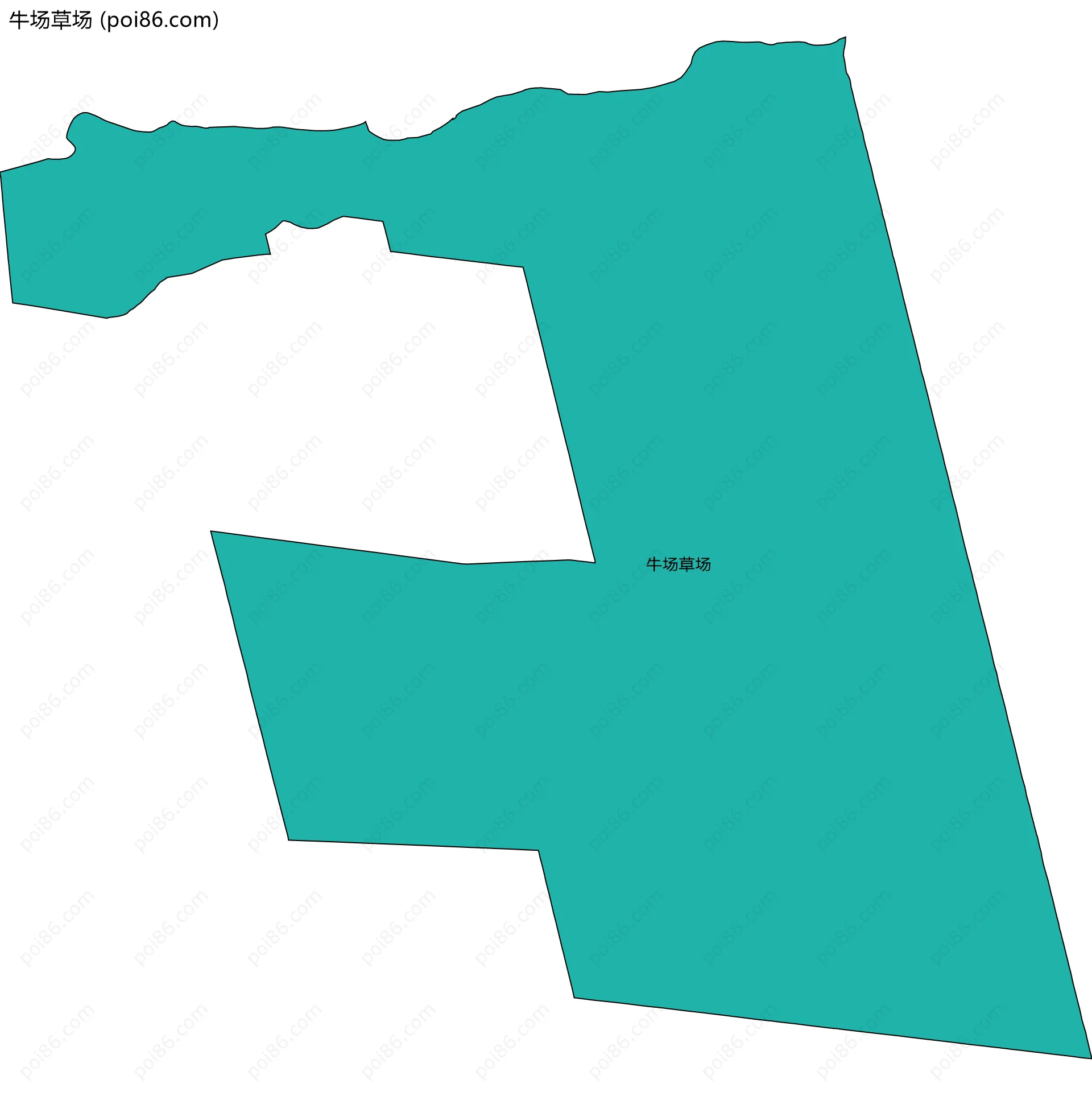 牛场草场边界地图